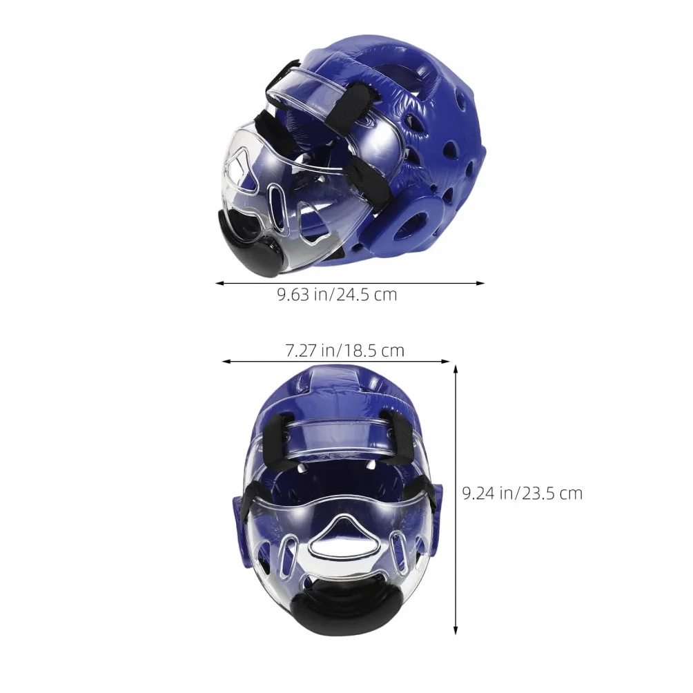 Casque avec Protection Complète du Visage pour Garçon et Filles Taekwondo Équipement de Combat Taekwondo et Ventilation Respirante pour Compétition et Arts Martiaux