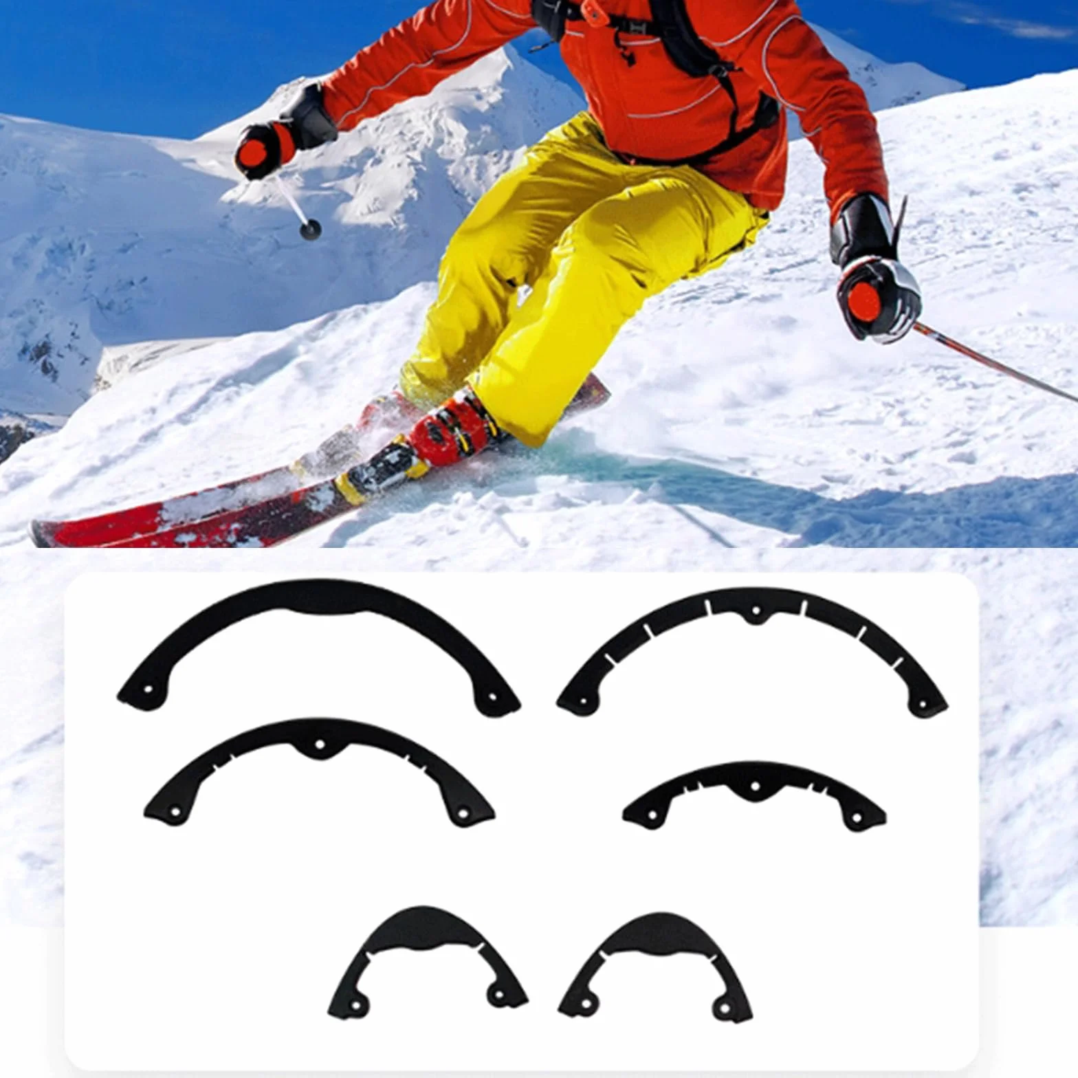 Bandes de protection en silicone pour planche à roulettes snowboard