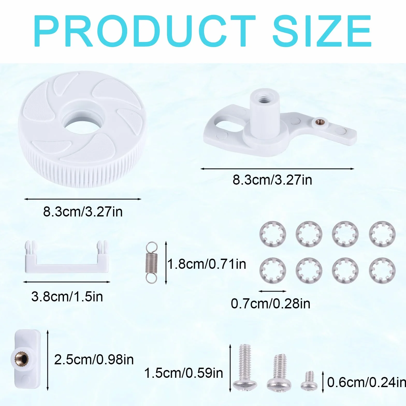 Gosknor Pièce Rechange Roue de Renvoi Nettoyeur de Piscine, Kit d'Essieu Pivotant Compatible Polaris 280 180