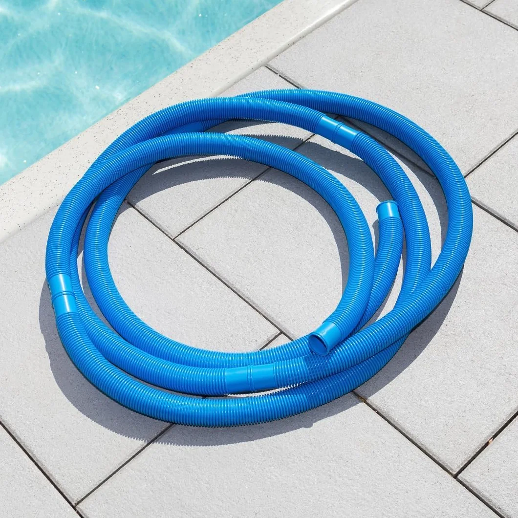 Tuyau de piscine 32 mm 6,6 m bleu résistant UV chlore pour pompe filtration