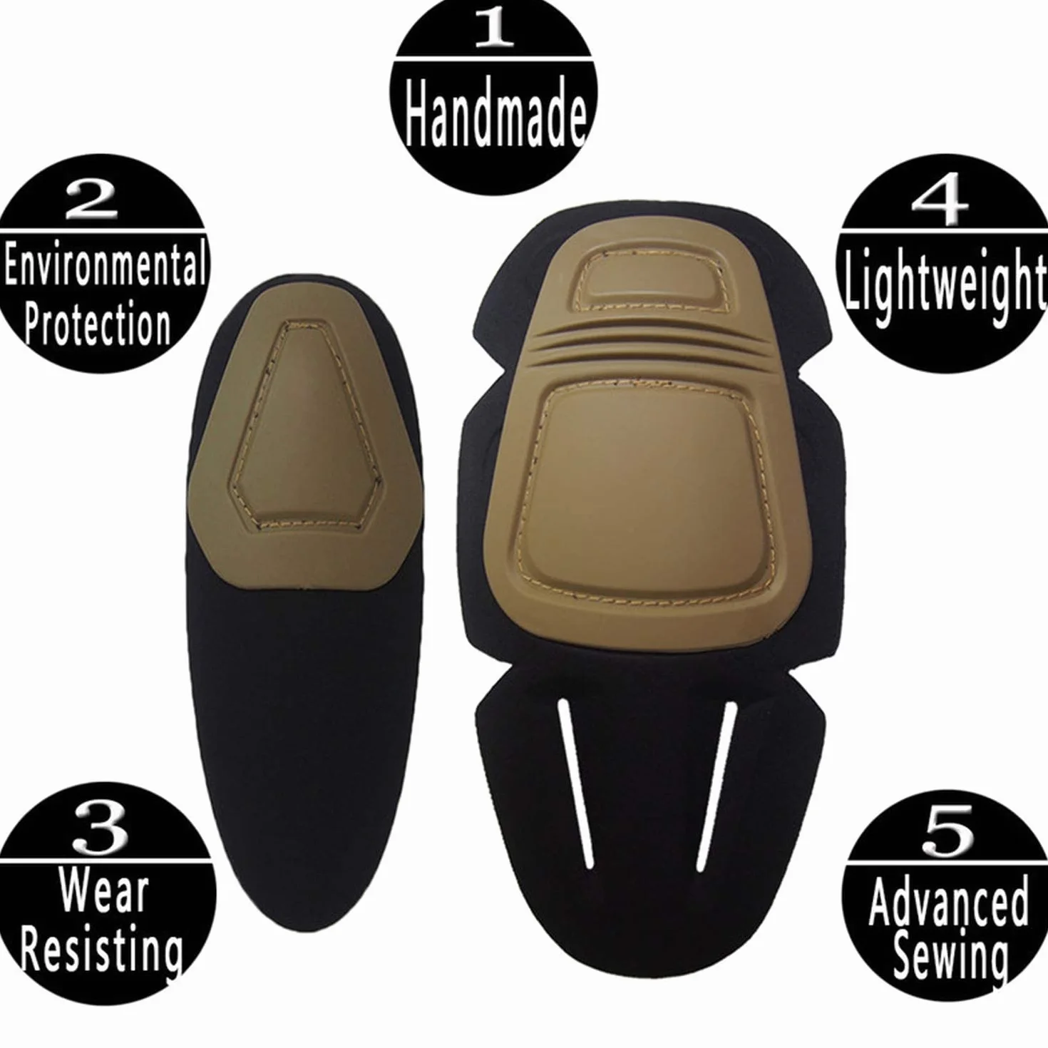 Genouillères et coudières tactiques pour paintball, airsoft, combat, uniforme militaire, 2 genouillères et 2 coudières, vert