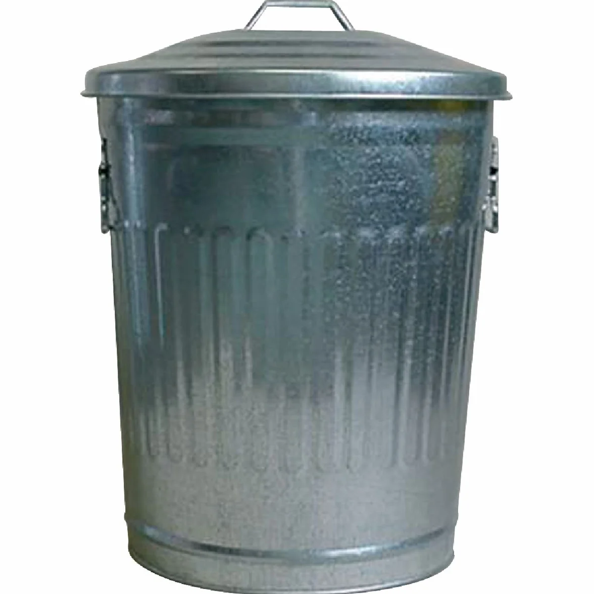 Poubelle galvanisée 30 L Ø35 cm Électroplaqué Guillouard