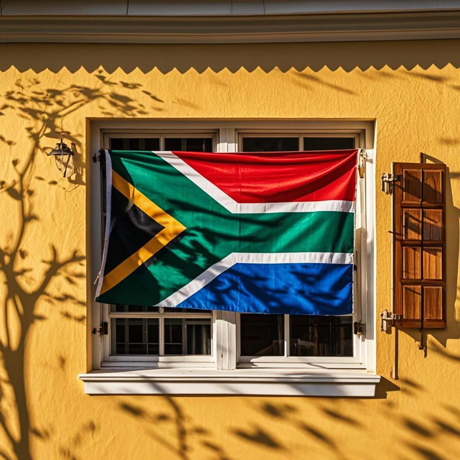 Drapeau de l'Afrique du Sud avec œillets en laiton pour jeux olympiques de 2024, événements sportifs, décorations de fête, 1,5 x 0,9 m