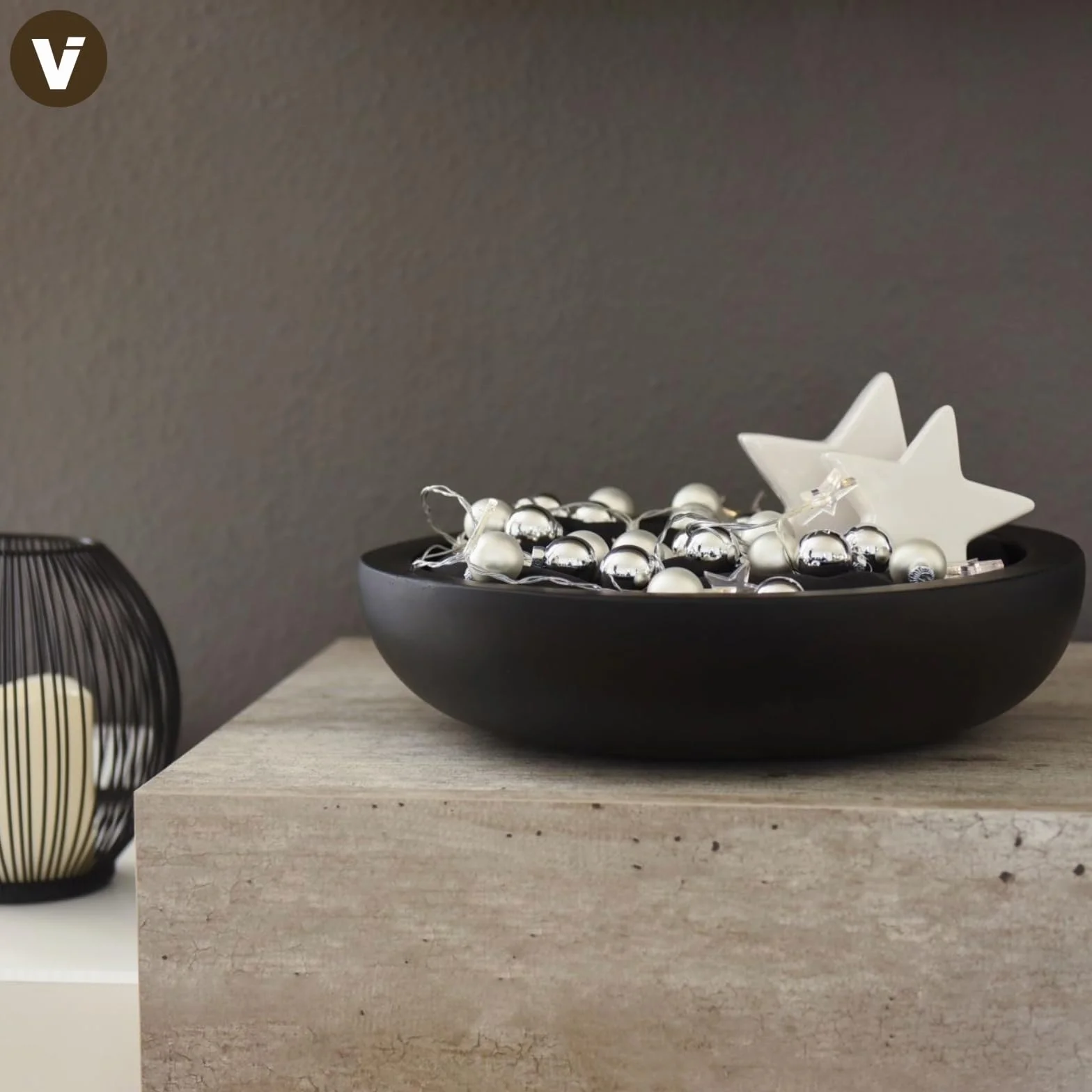 VIVANNO Coupe à Plantes en Fibre de Verre Anthracite 9 x 34 cm