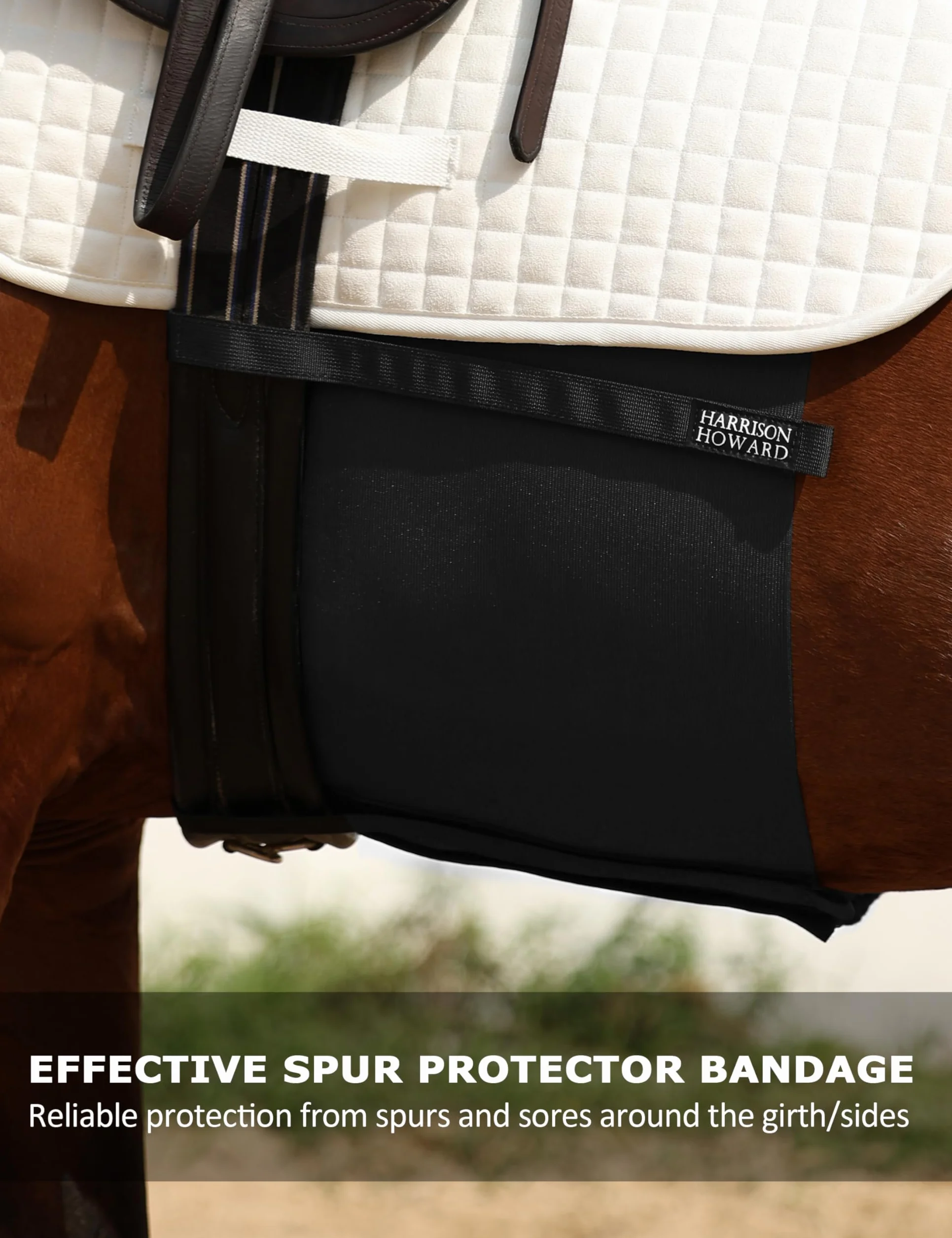 Harrison Howard Horse Belly Guard Body Bandage Wrap Spur Mark Protector Belly Cover Skin Guard