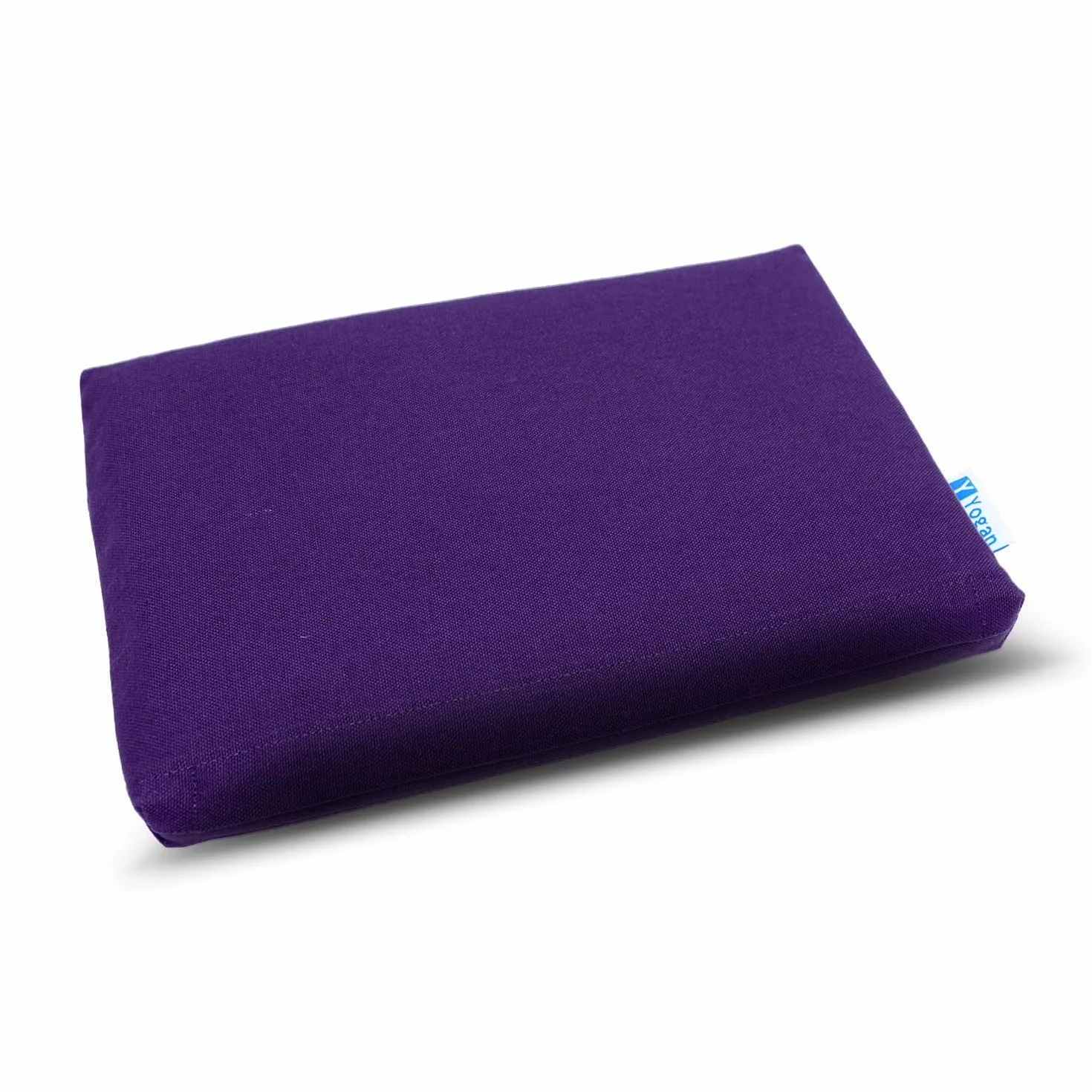Yogan Coussin de tête pour yoga/pilates | Housse extérieure en coton bio (amovible et lavable) | Housse intérieure avec rembourrage en fibre recyclée | 30 x 20 x 2,5 cm