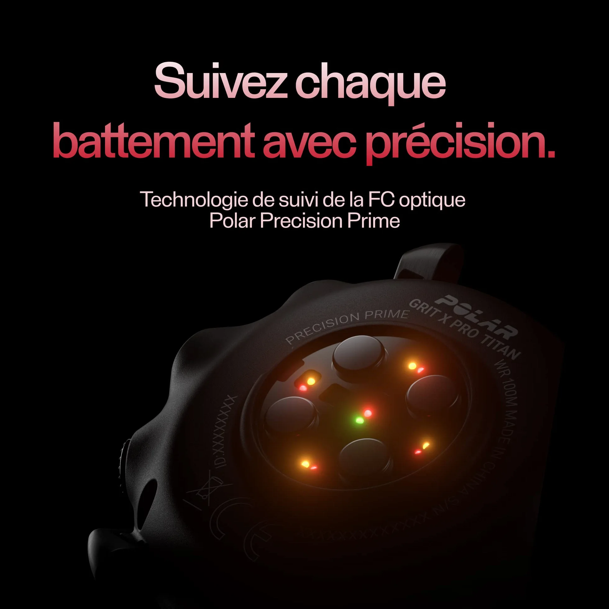 Polar Grit X Pro Montre GPS Multisport Connectée Résistance Militaire Verre Saphir Fréquence Cardiaque Autonomie Prolongée Navigation