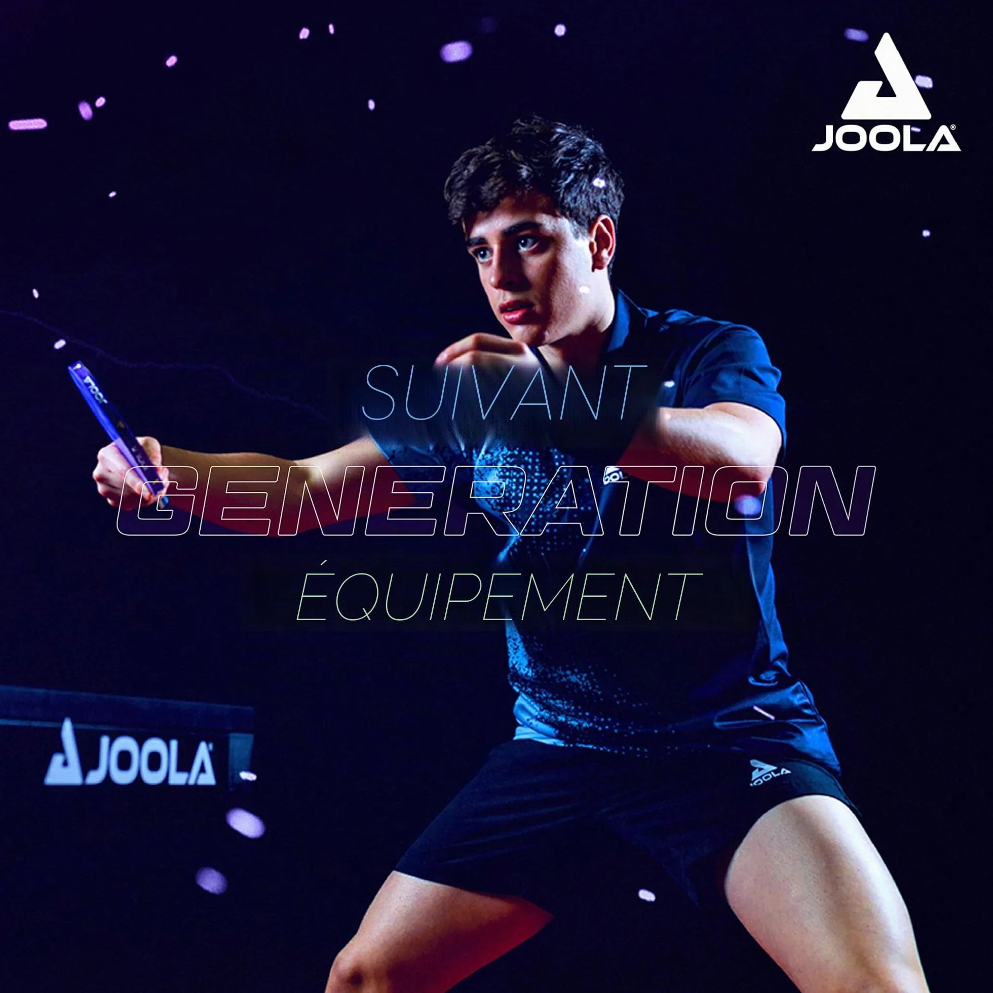 JOOLA Housse de Tennis de Table en Aluminium Noir 29 x 22 x 5,5 cm pour 1 Raquette et 3 Balles