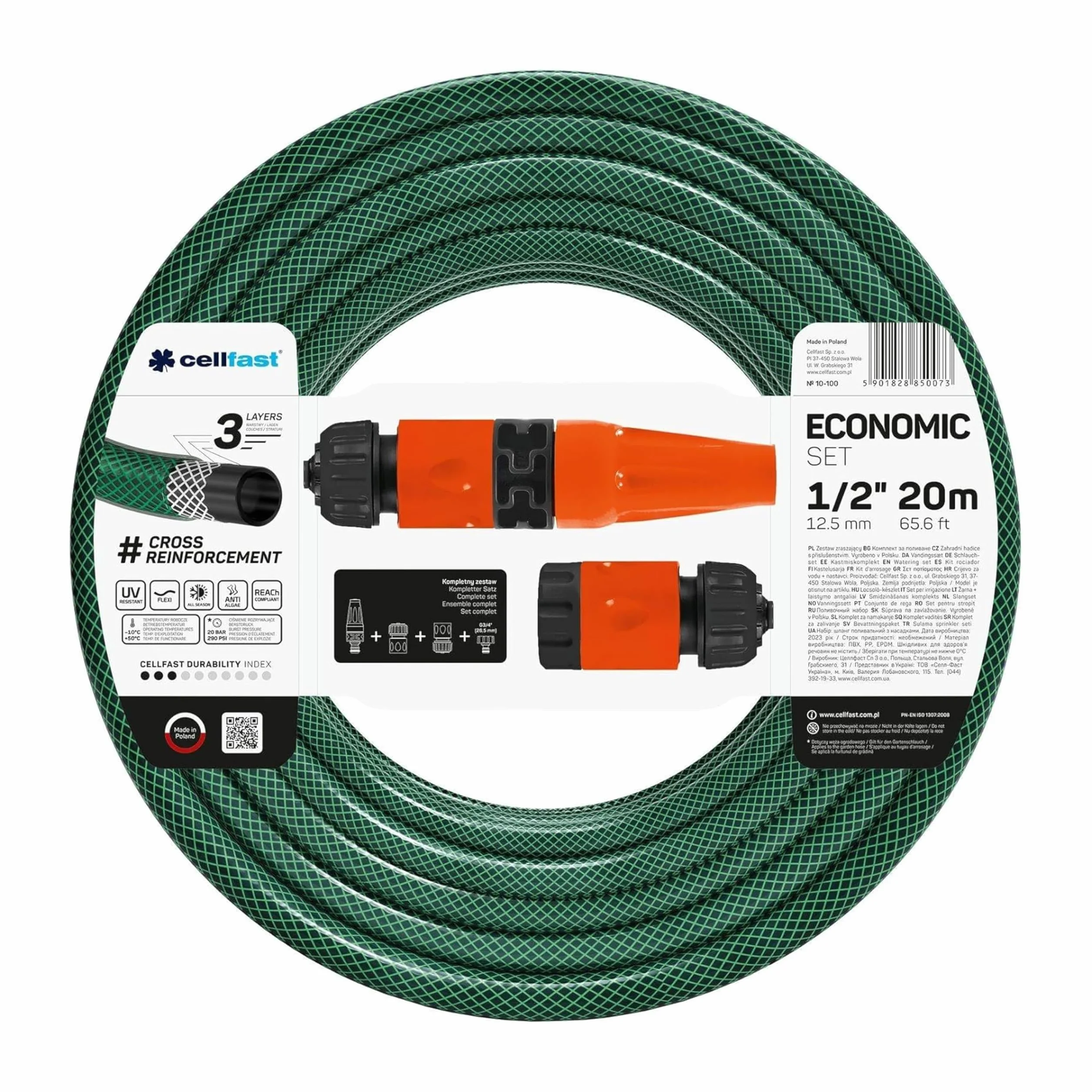 Cellfast Gartenschlauch 1/2" 20m vert