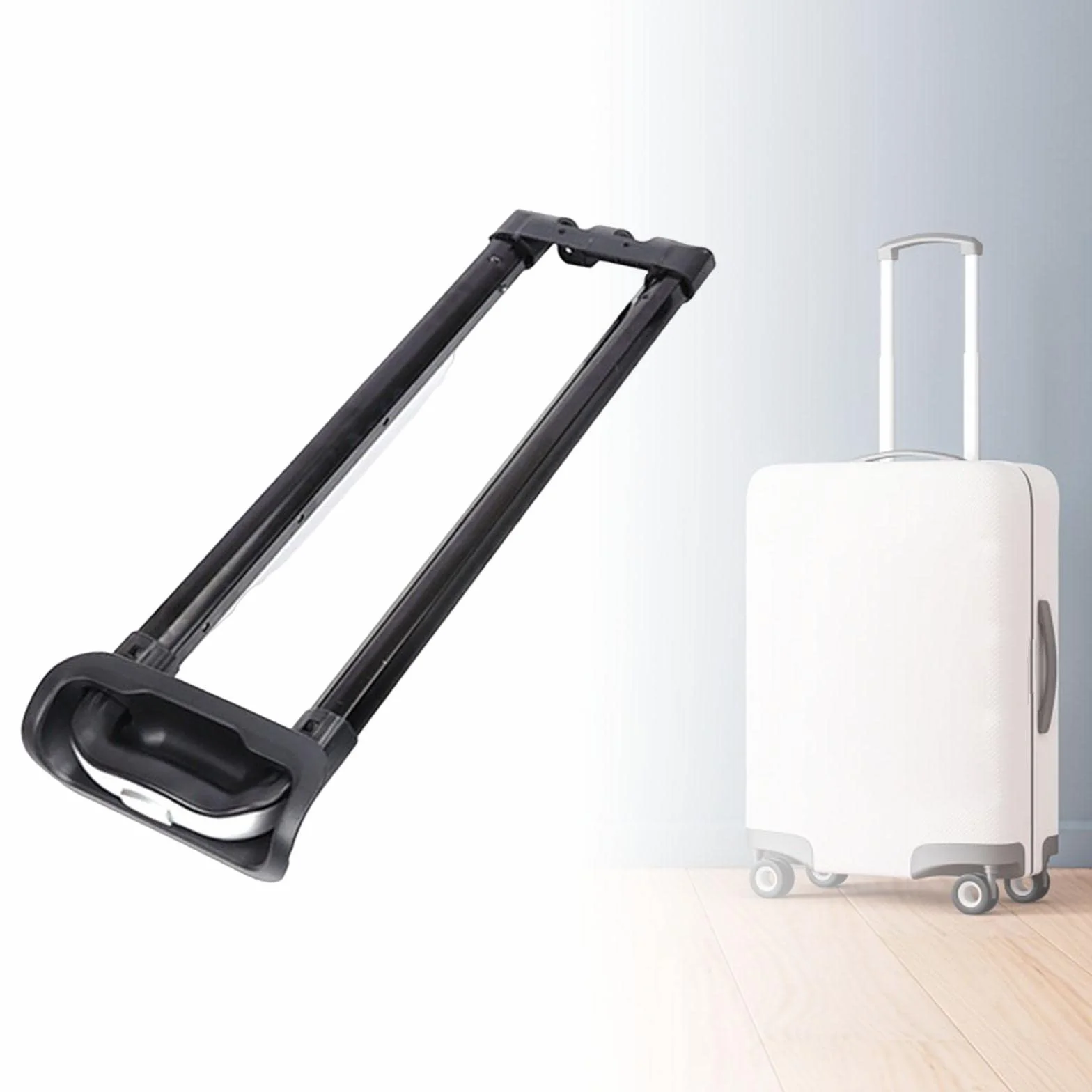 Poignée de Rechange pour glacière Portable, pièce de Rechange Robuste réglable, Noire, pour Valise à roulettes, Valise, Seau à Glace, Camion à Main