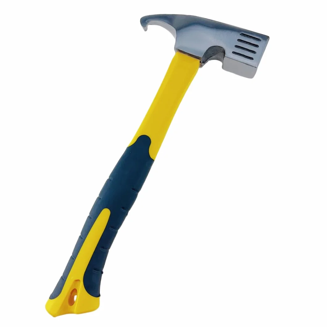MEETOZ Maillet de camping multifonction en acier au carbone quatre coins jaune noir