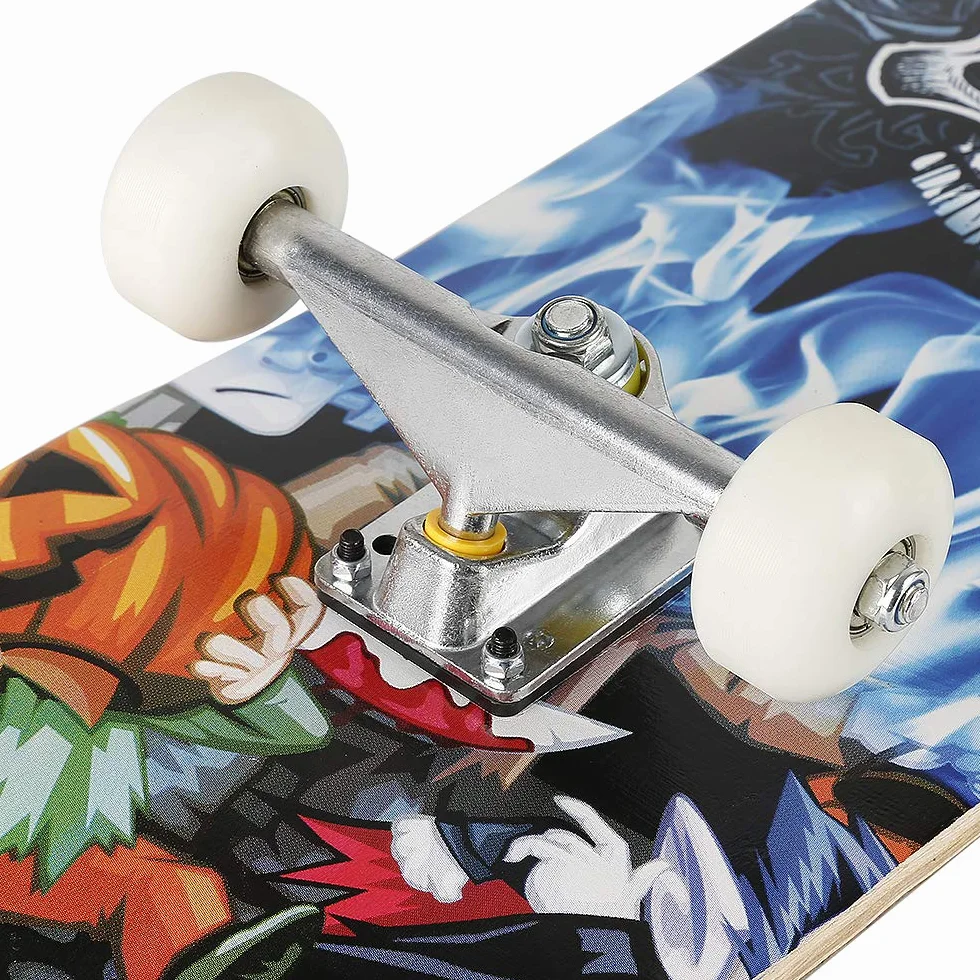 Skateboard Complet pour Enfants, Adolescents et Adultes, débutants, Double Kick Maple Deck Concave Cruiser Skateboard avec Outil en T