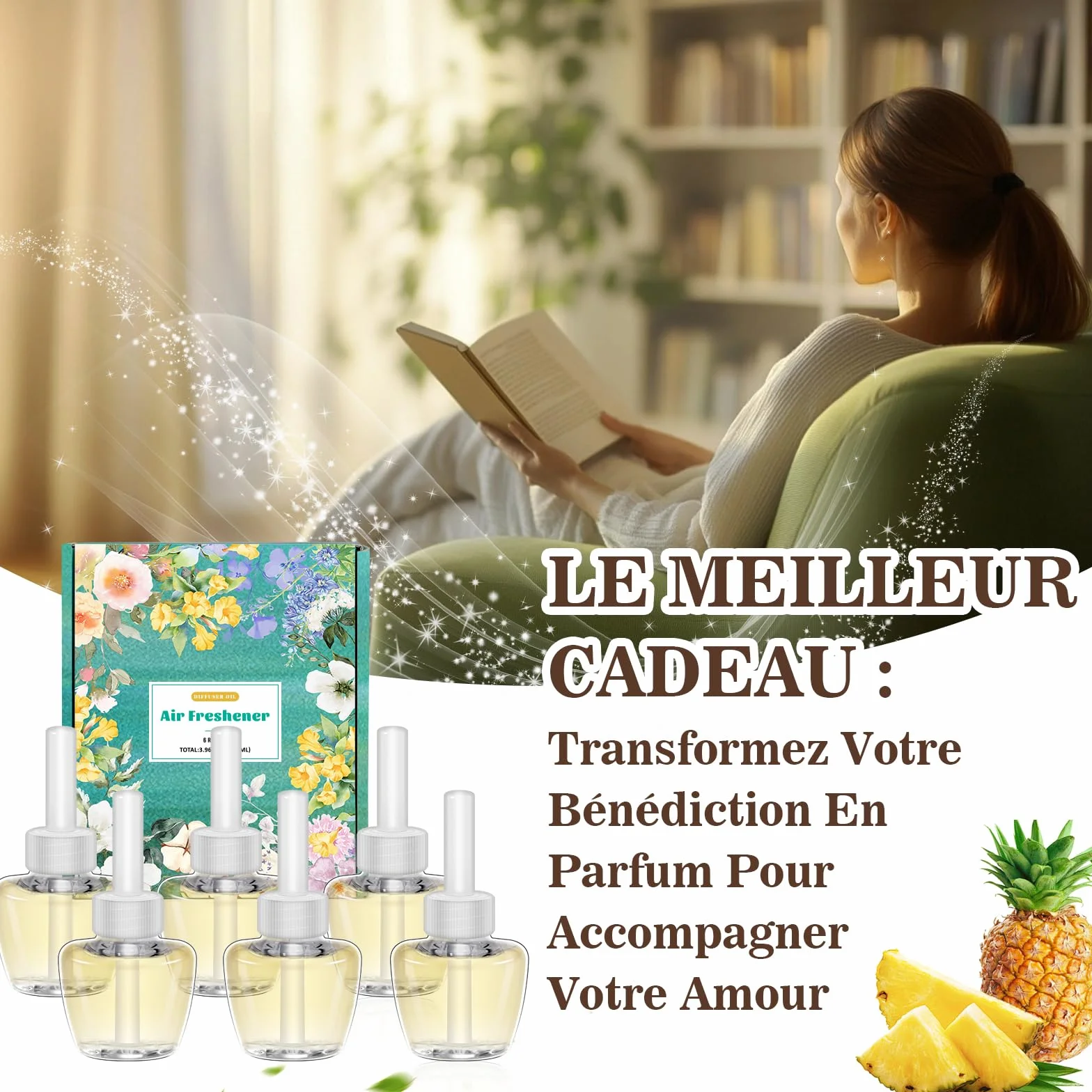 SCENTORINI Recharge Desodorisant Maison Parfum Hawaii 19MLx6 pour Air Wick Glade