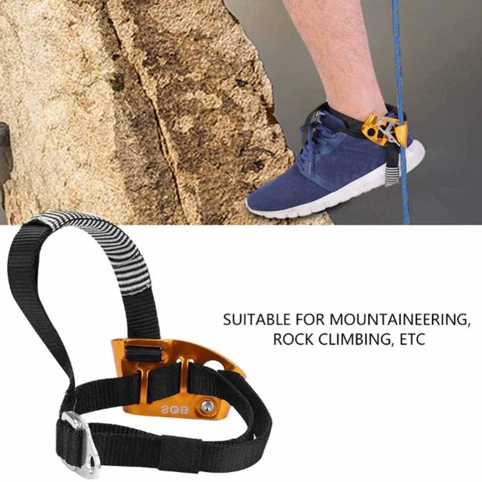 Tbest Pied Ascenender, Pied Droit/Gauche Ascenender Riser pour l'escalade de Roche équipement d'alpinisme pour l'alpinisme, Escalade, Sauvetage Incendie, ou la Protection de l'ingénierie