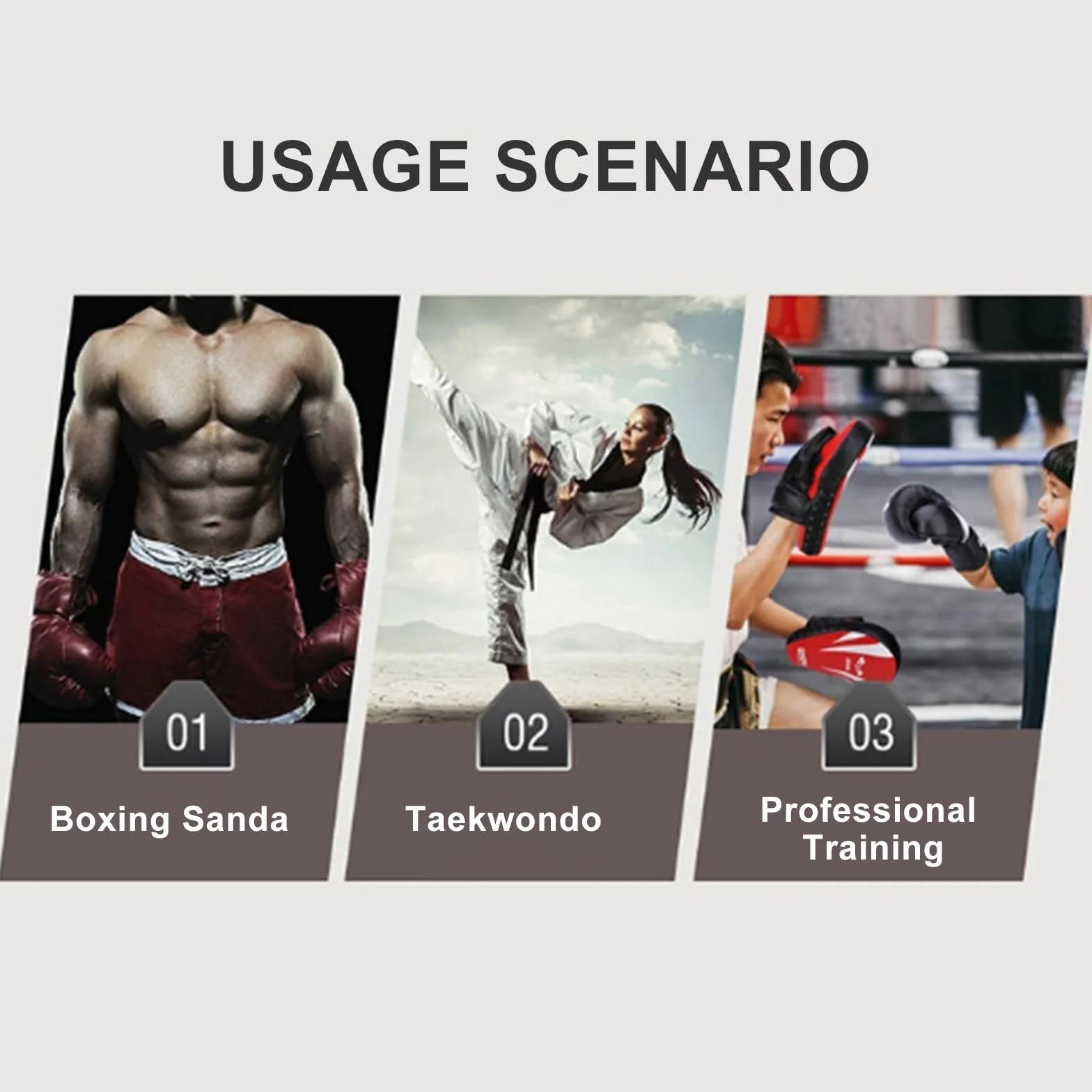 Mitaines de Punch en Cuir,Pattes d'ours Boxe en Cuir,Taekwondo Gant de Boxe Cible,Pattes d'ours,Thai Pao Frappe Entraînement Mitaines pour Kickboxing/Boxen/Thaï/Taekwondo Sport Combat