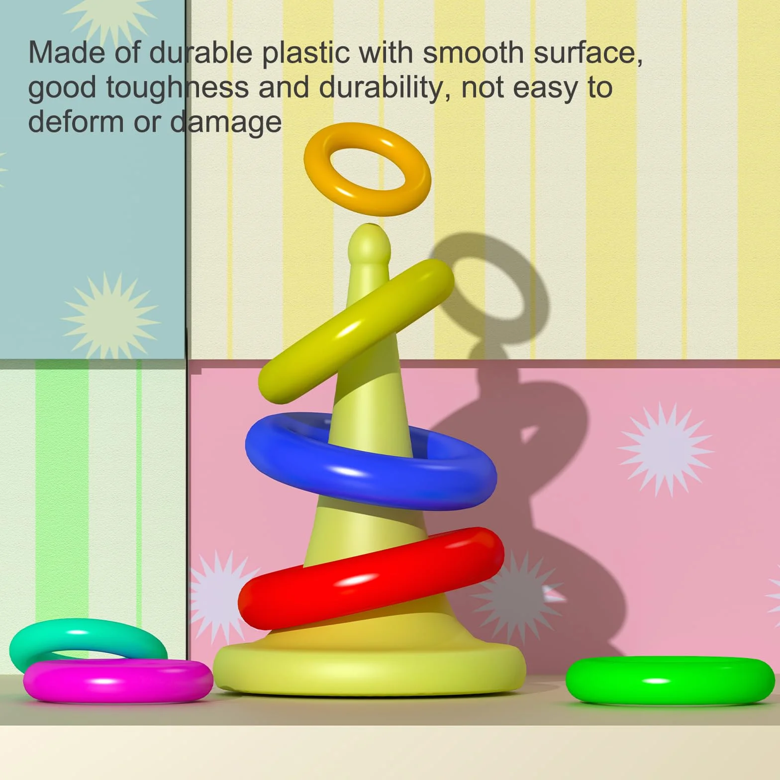 Anneaux en plastique pour bouteilles PATIKIL, anneaux de carnaval, vitesse et agilité, pratique en plein air fête