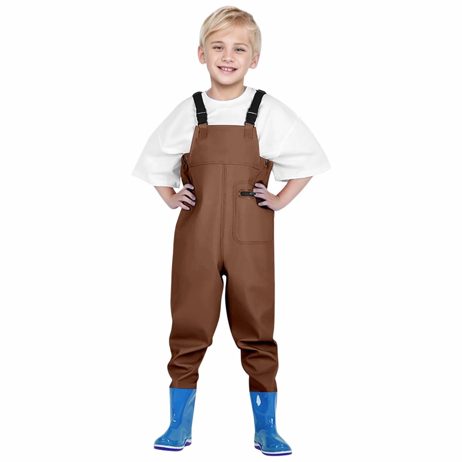 Cuissardes de Pêche Enfants Imperméables avec Poche