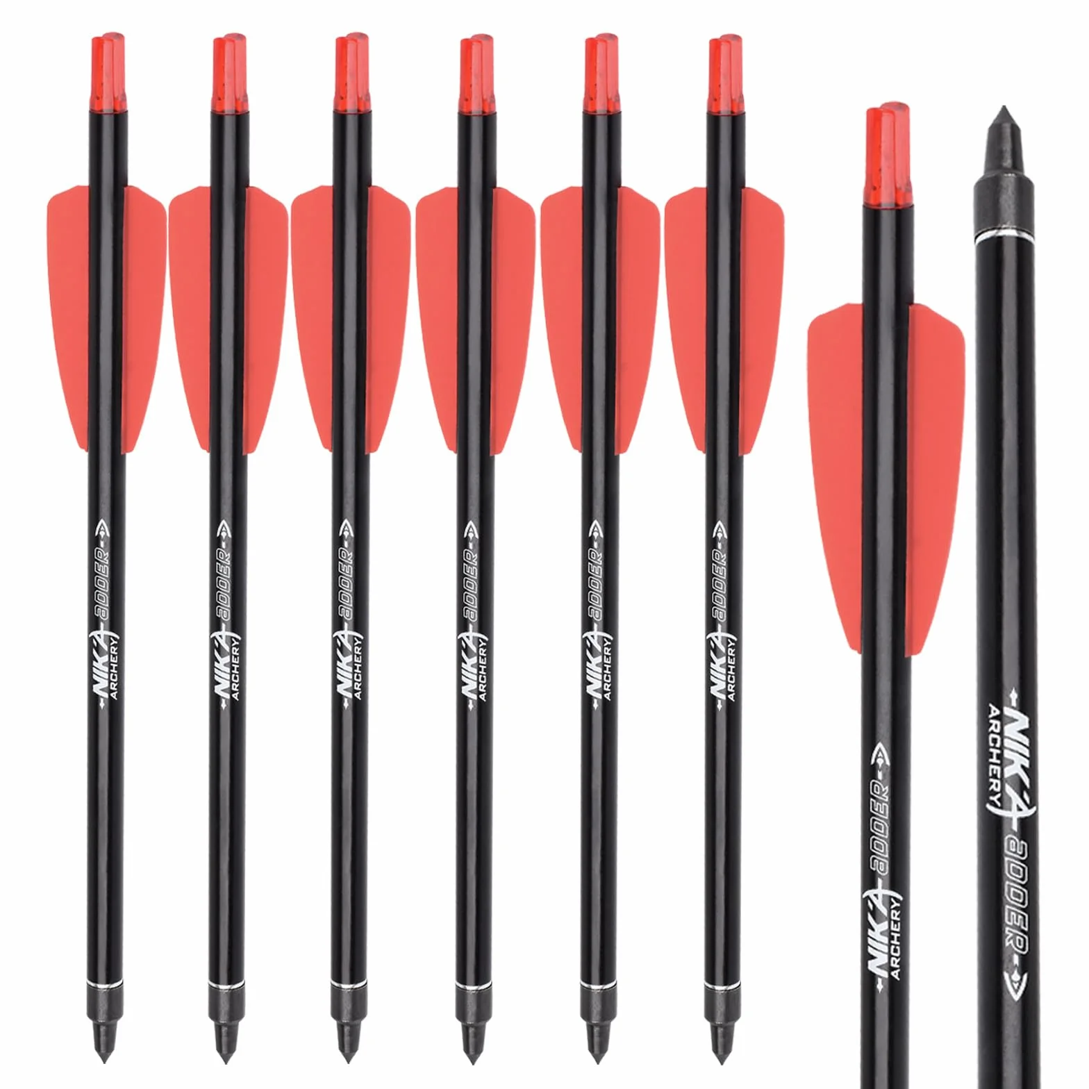 Arbalète Flèches en aluminium 7,5" pour Ek Archery Adder Cobra System 2" tir à l'arc