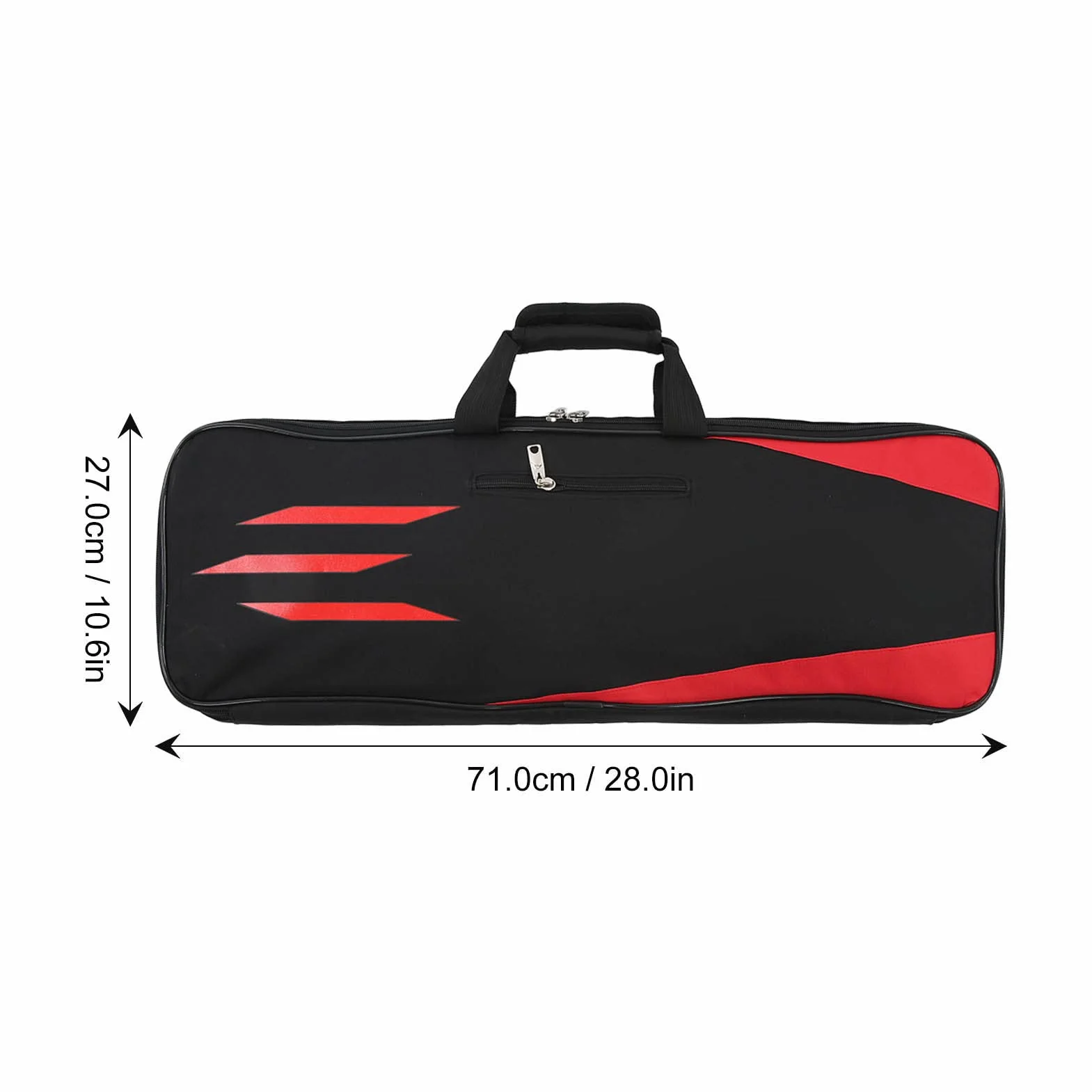 DeWin Sac pour Arc et flèche, Sac pour Arc Classique réglable avec poignée à Crochet et Boucle(Rouge)