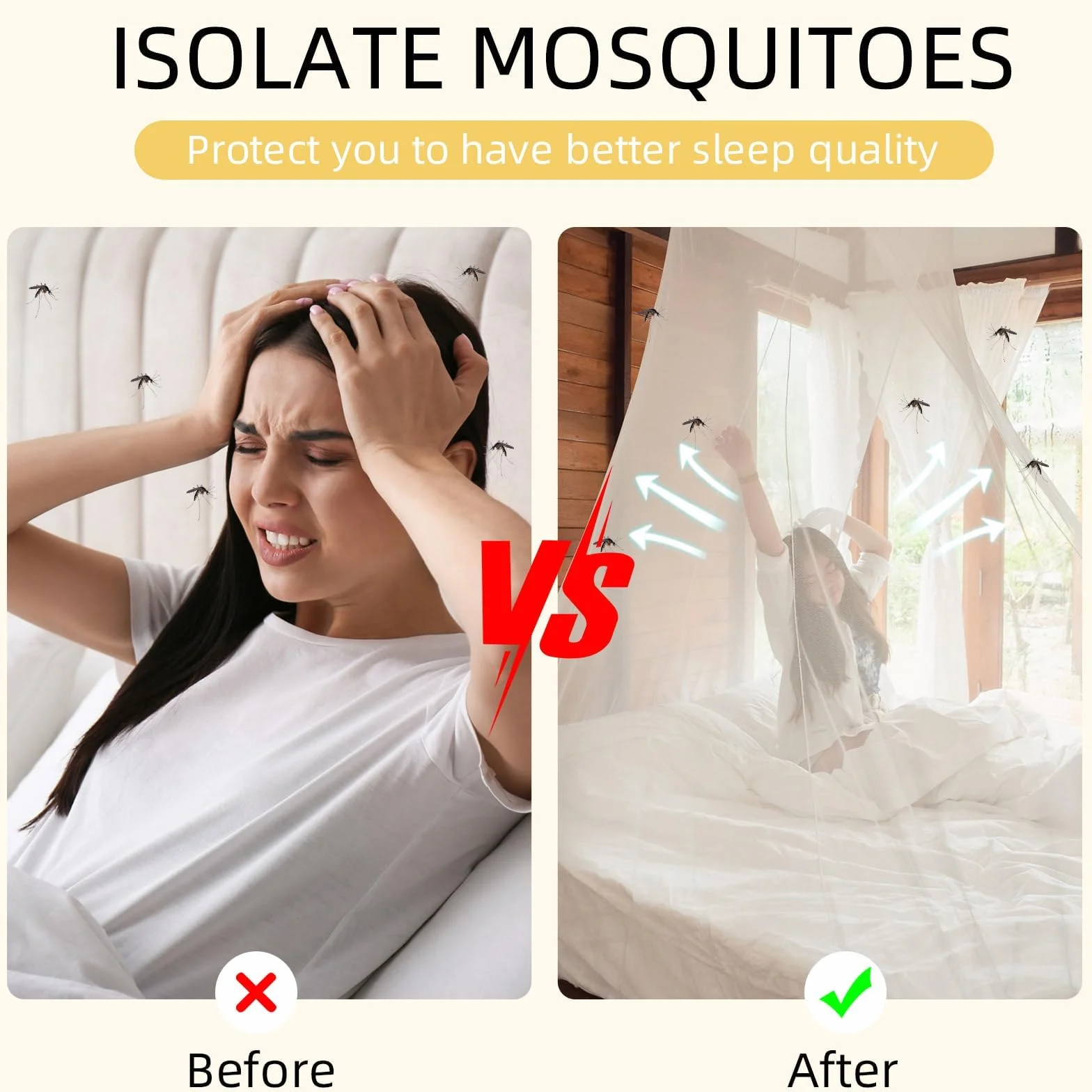 Moustiquaire pour Lit Simple, Moustiquaire Carrée, Moustiquaires 4 Coins, Baldaquin de Lits Décoratif, Voilage de Lits Respirant pour Chambre, Cour, Camping, avec Crochets, Blanc, 90 x 195 x 150 CM