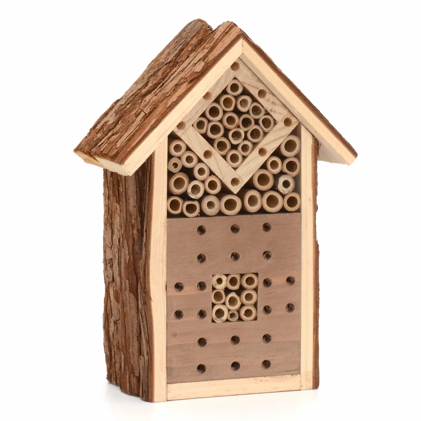 CKB LTD Hôtel Insecte en Bois Naturel 16x9x23cm pour Abeilles Coccinelle Papillon