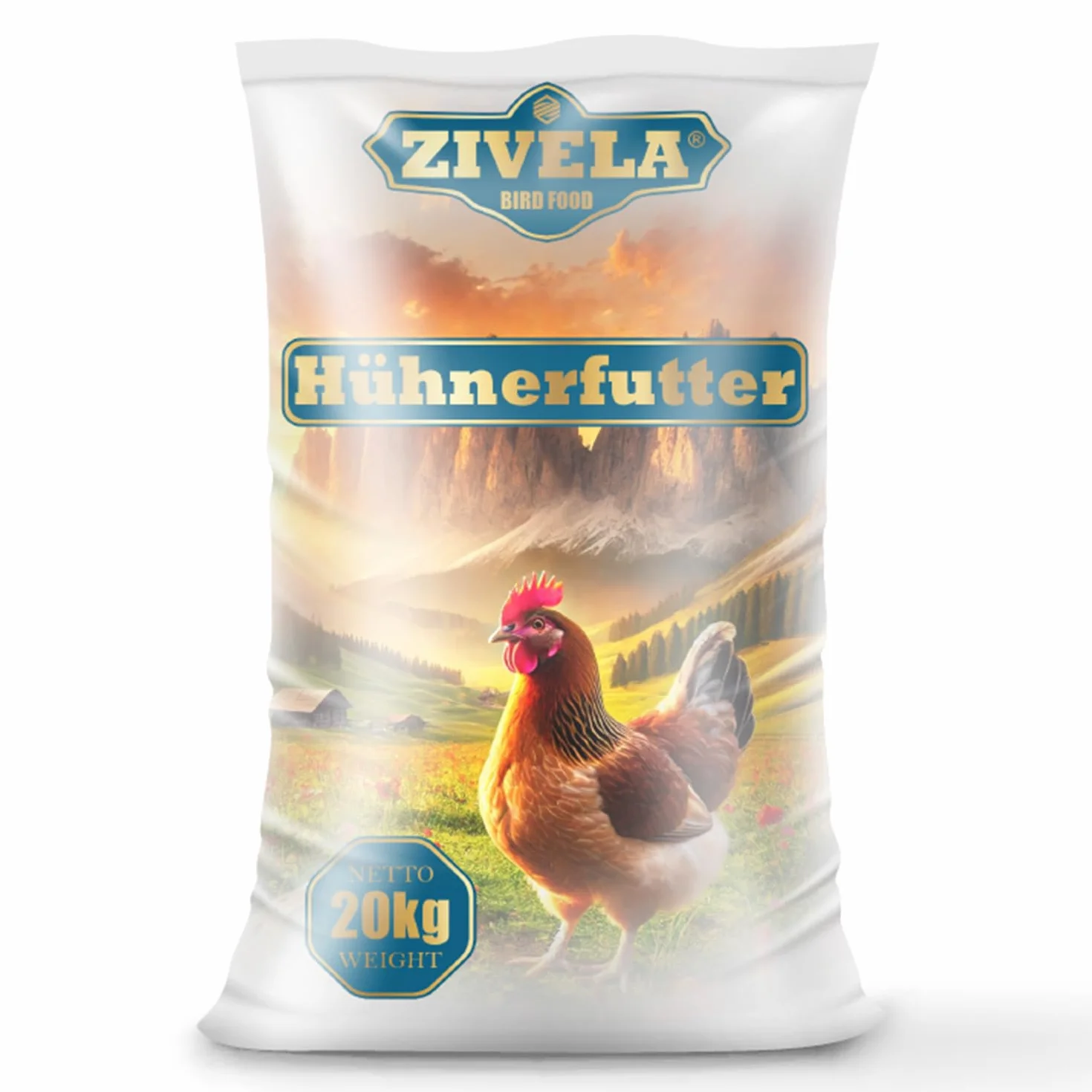 Nourriture pour poulets 20 kg Graines de volaille Non OGM Mélange de grains