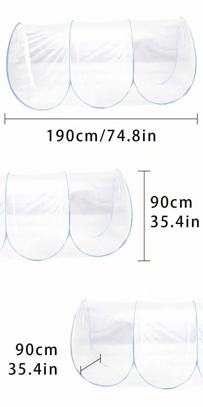 litmoustiquaireFamilial,190 * 90 * 90cm TenteMoustiquaire,MoustiquaireVoyage,moustiquairedecamping Simple,Moustiquaire Lit Simple Pliable,pour Les Voyages, Le Camping, l'usage à la Maison, etc.