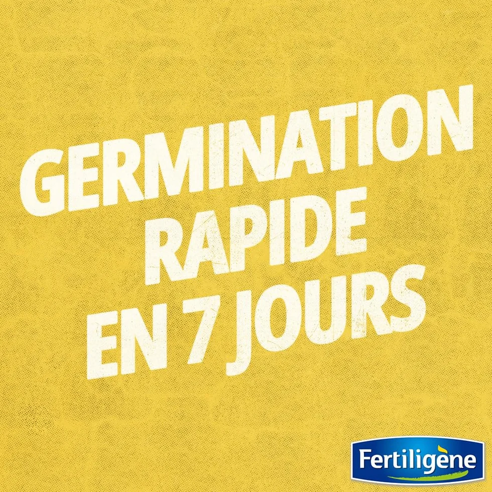 FERTILIGÈNE Gazon Super Résistant Label Rouge 1kg (40m²) – Haute Résistance Piétinement & Sécheresse