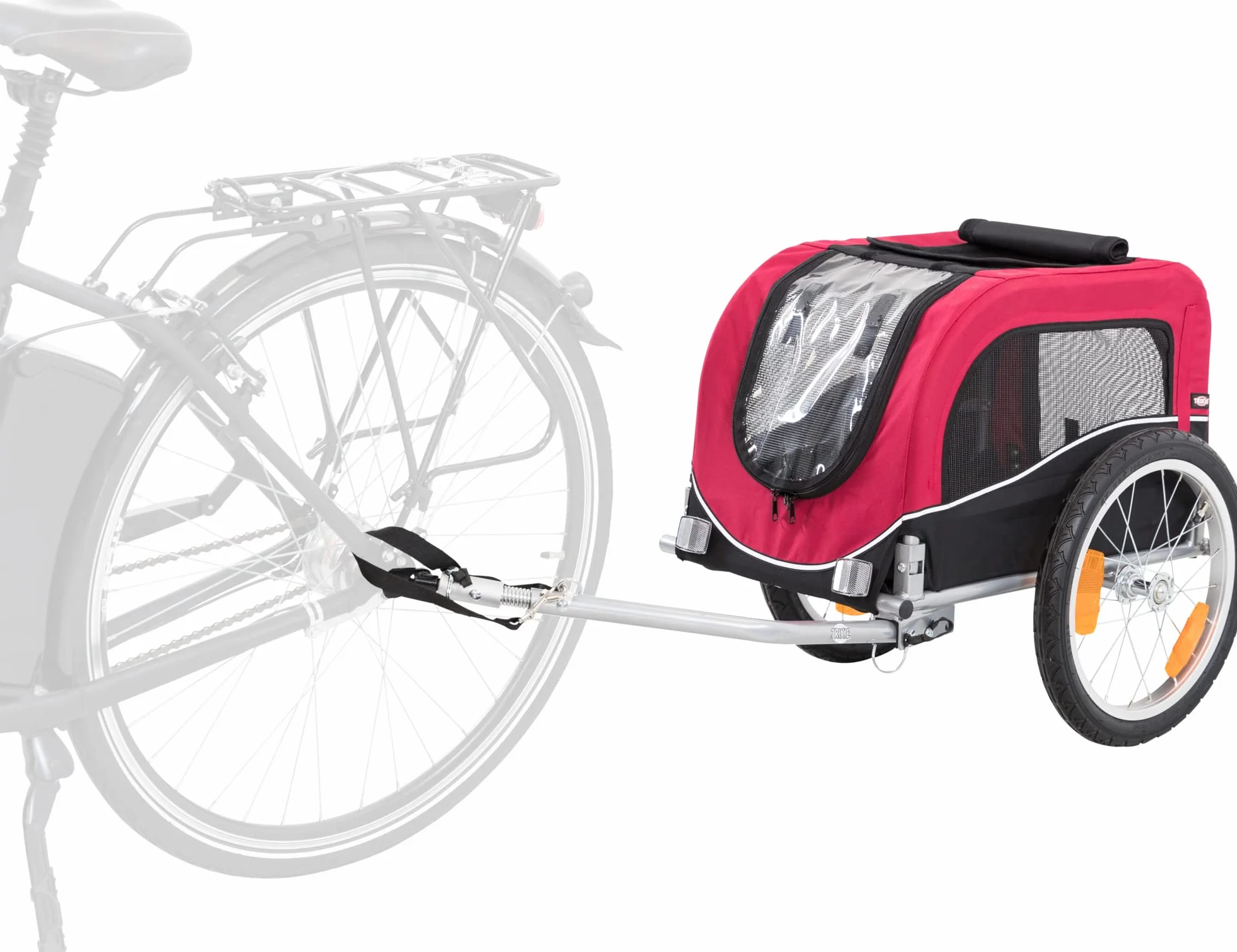 TRIXIE Pet Bike Trailer, Dog Bicycle Trailer, Foldable, Easy to Assemble