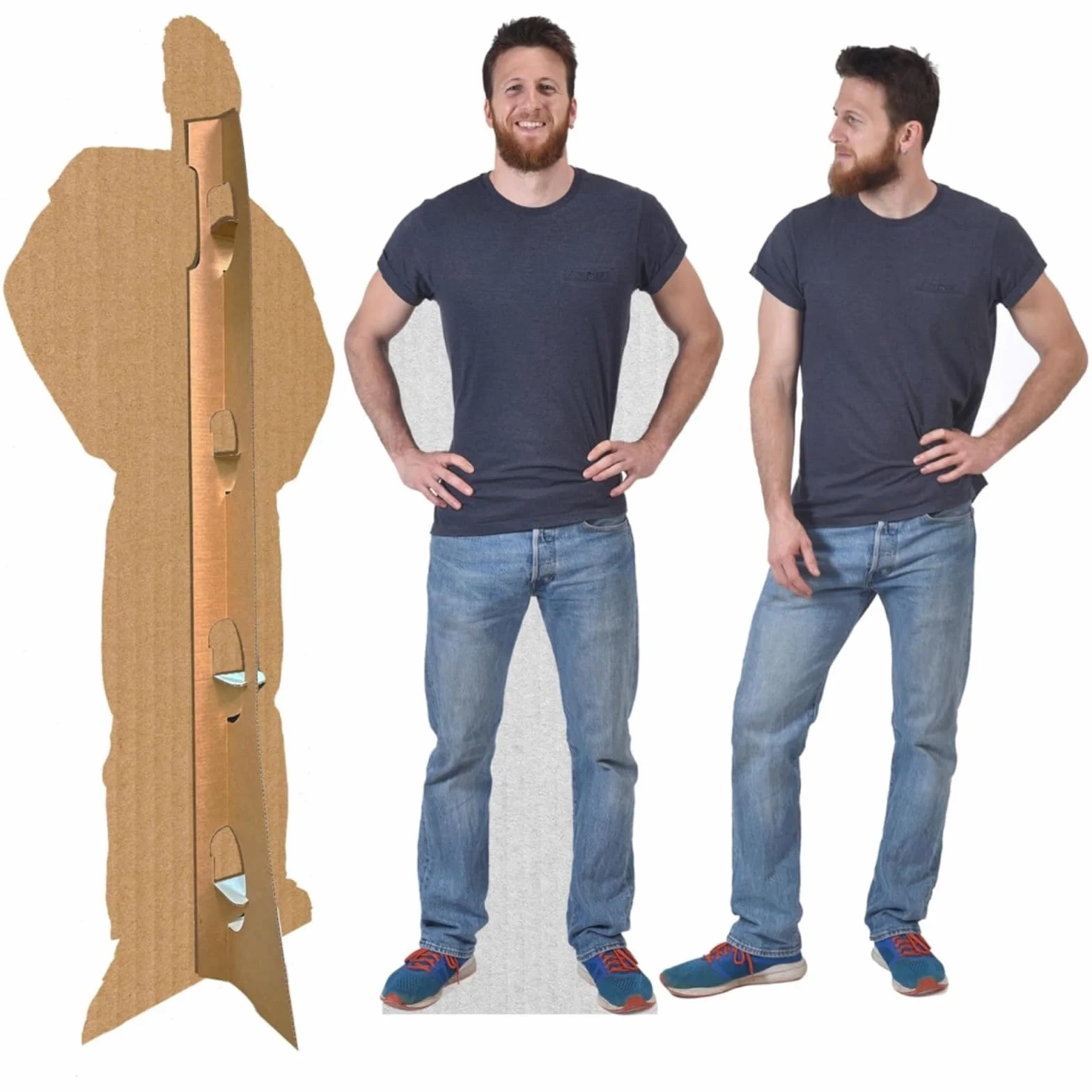 Découpe en Carton Grandeur Nature Personnalisée 1-8 ft | Support Haute Résolution pour Mariage Anniversaire Fête