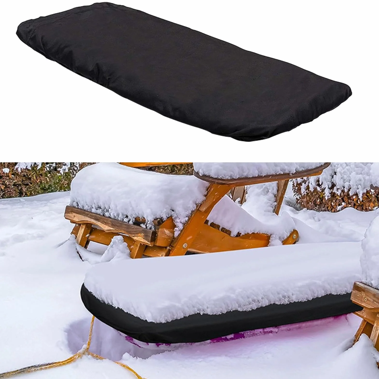 Luge pour la pêche | Traîneau de pêche sur Glace de Voyage extérieur pour l'hiver, la Chasse, Le Voyage, traîneau de Protection avec Serrage élastique pour la Neige, la poussière, Le Gel