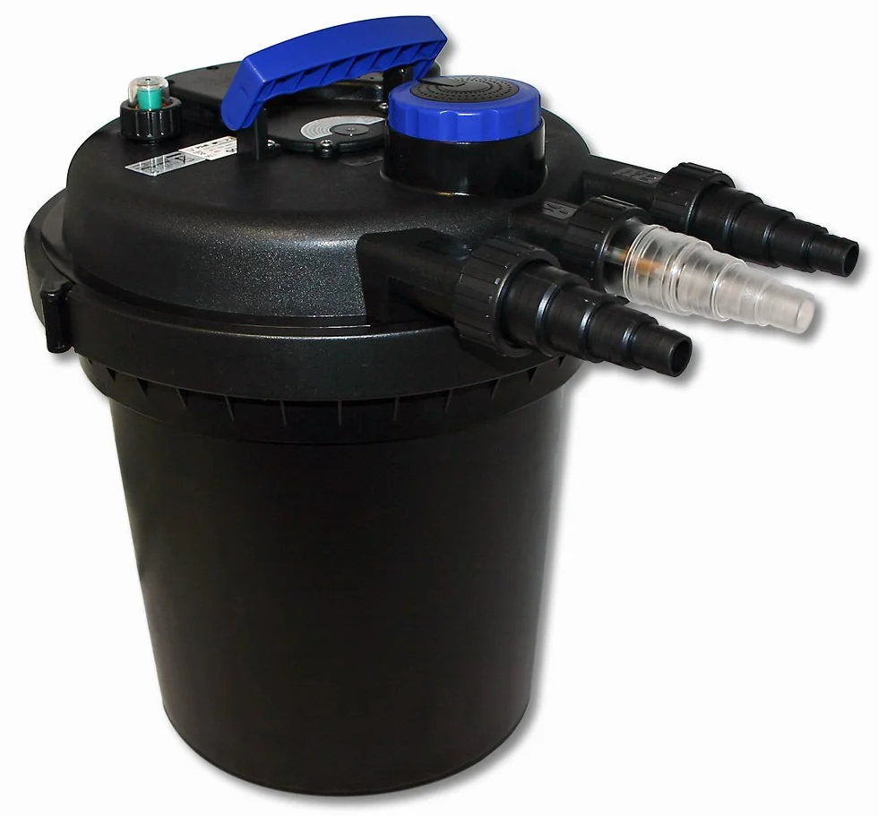 SunSun CPF-180 Filtre de bassin à pression 6000 L UV-C 11W CTF-3800 SuperECO pompe 3600l/h 20W Tuyau 25 mm (1")