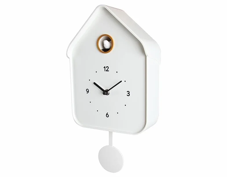 Horloge Coucou Blanc 20.6x39cm