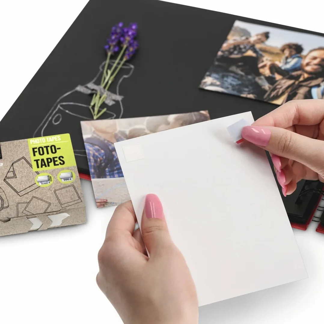Hama Coins Photo Adhésif 1000 Autocollants Transparent - Sans Acide, Sans Solvant pour Albums Scrapbooking