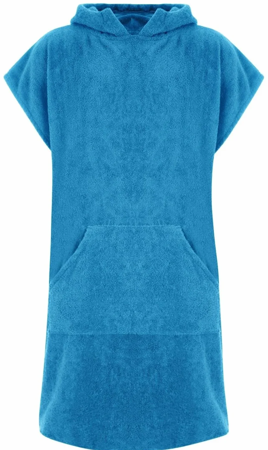 Surf Serviette Poncho pour Se Changer 100% Coton pour Adulte à Capuche en Tissu Éponge avec Poche