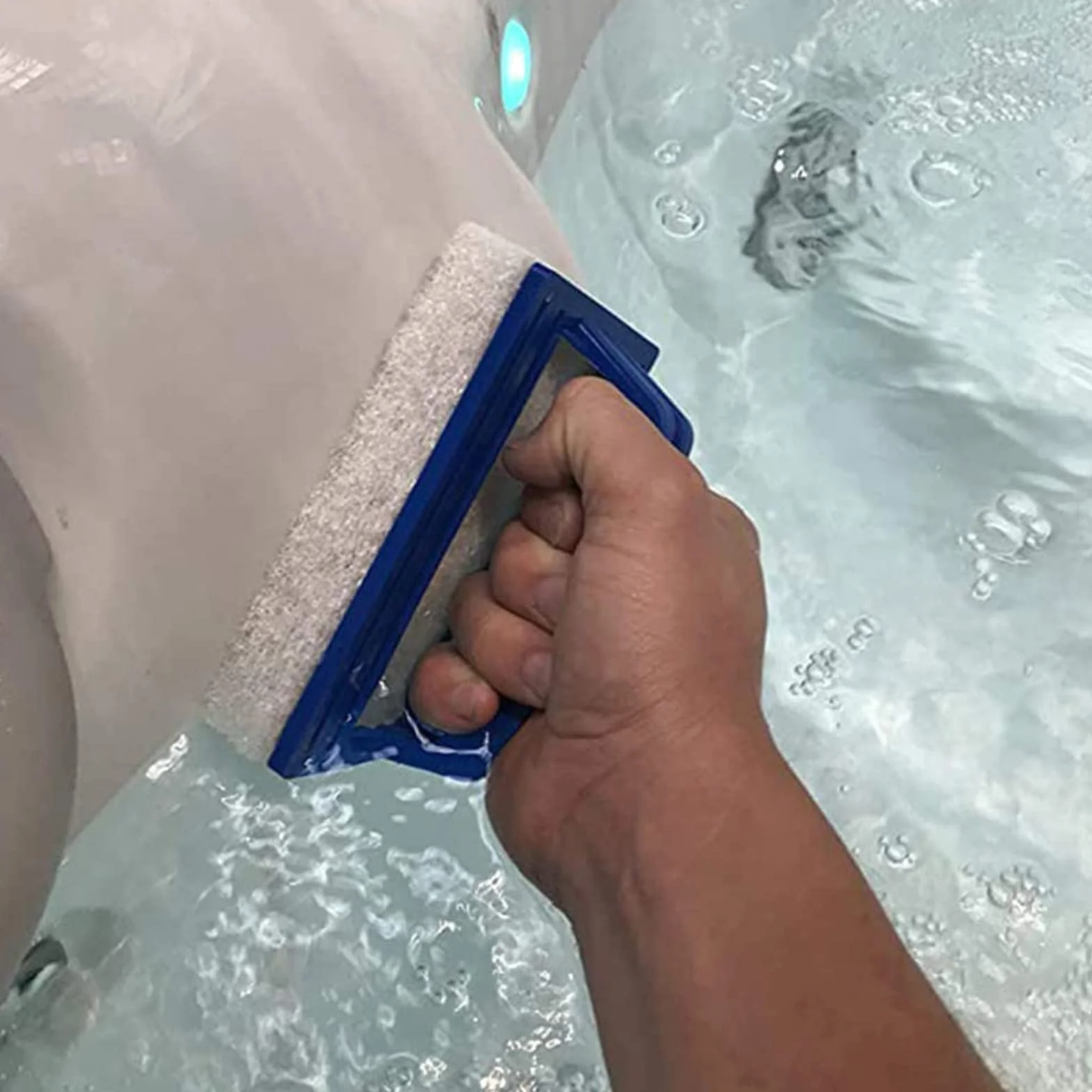 Brosse de Piscine 2 Pcs - Outil de Nettoyage avec Manche Plastique