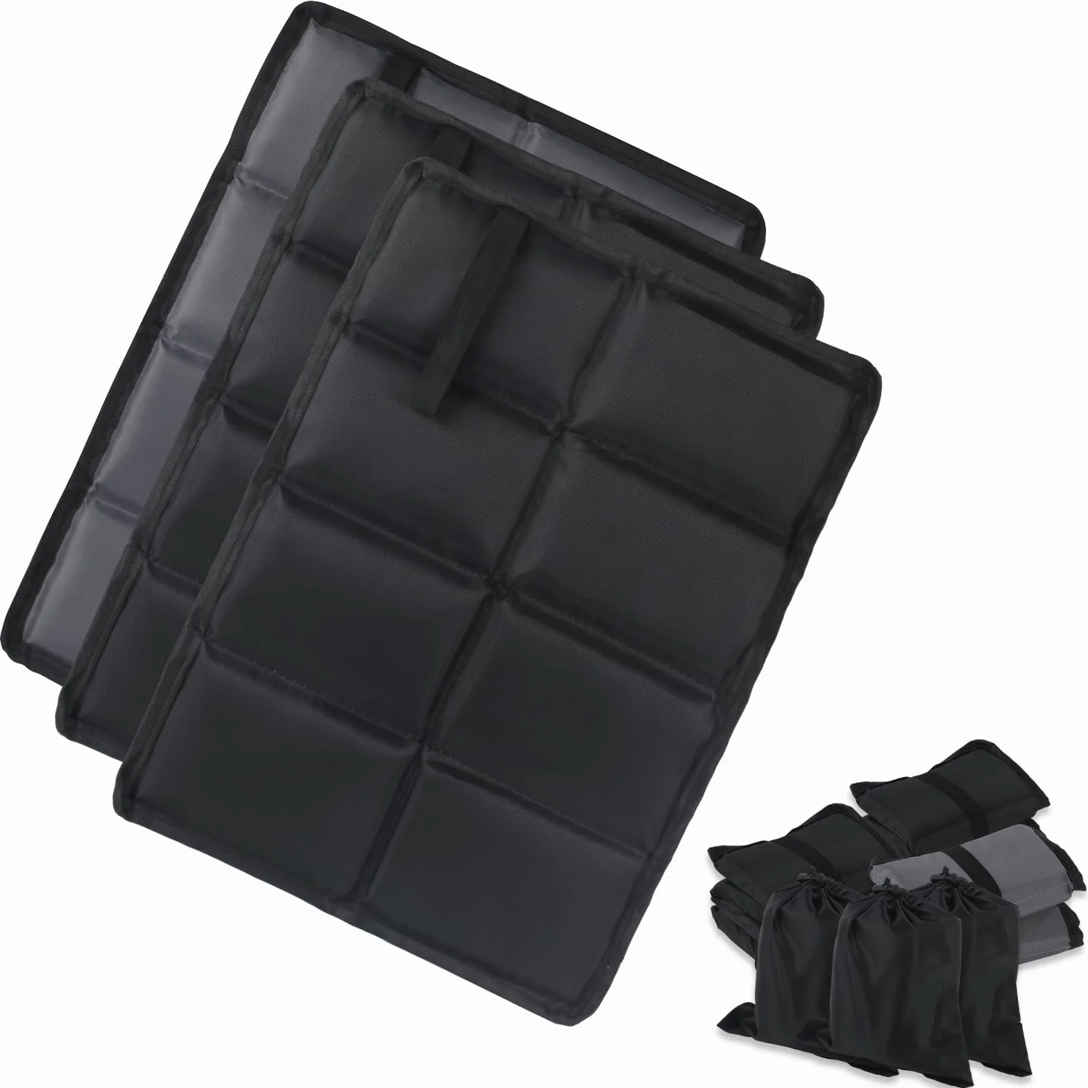 2 Pcs Coussins de Siège Pliables, Tapis de Sol Camping Pliable, Coussin de Siège Pliable Extérieur, Coussin de Chaise de Voyage Portable thermique Oxford, Coussins de Camping Randonnée Picnic