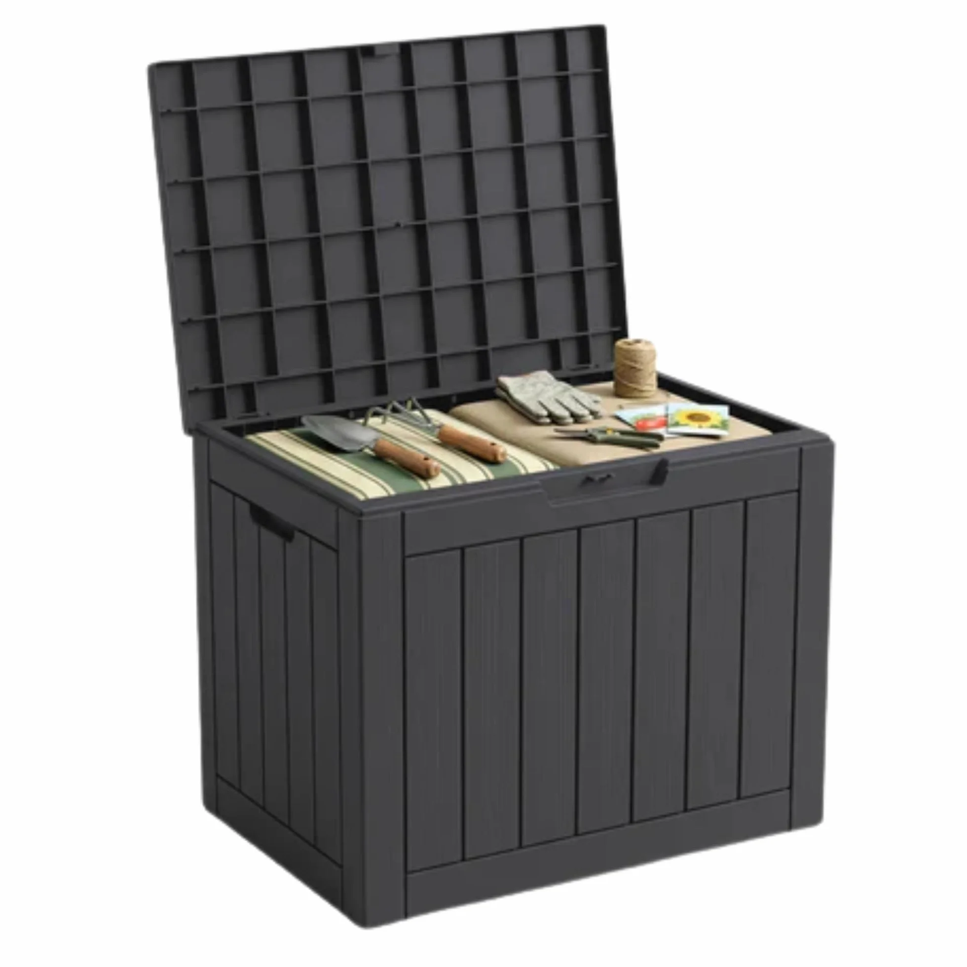Boîte de rangement résistante aux intempéries 118 l Anthracite 56 x 43 x 53 cm pour terrasse et balcon