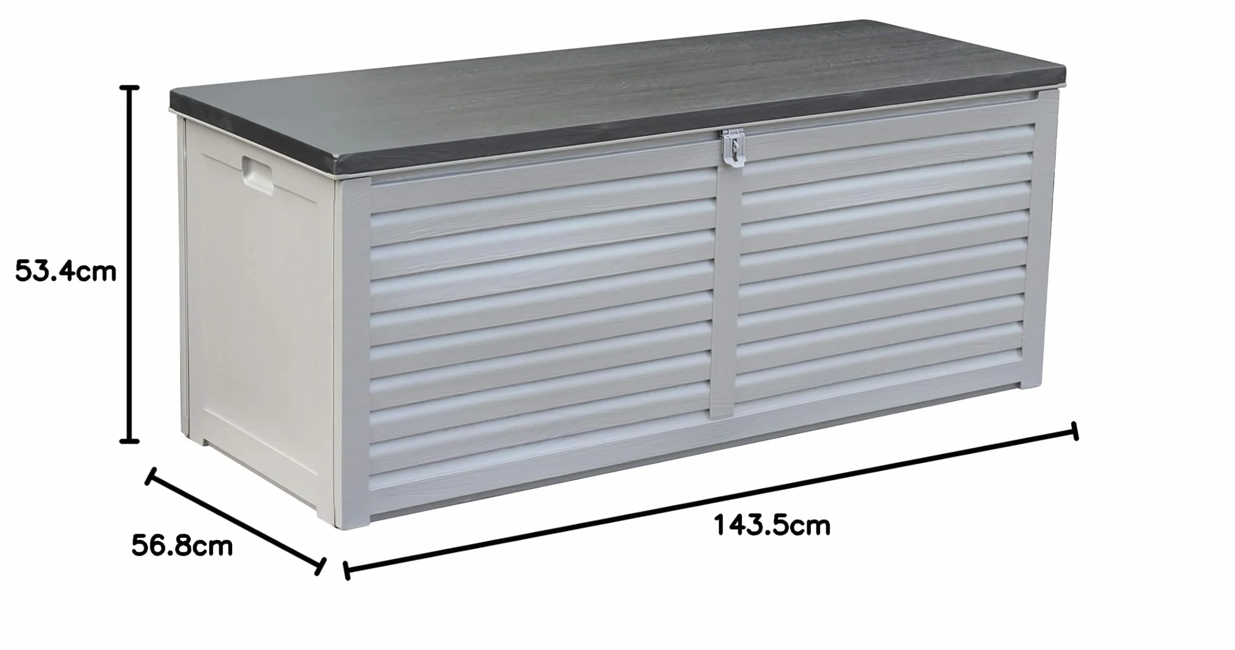Linea Garden Friend Coffre de Rangement Plastique Gris