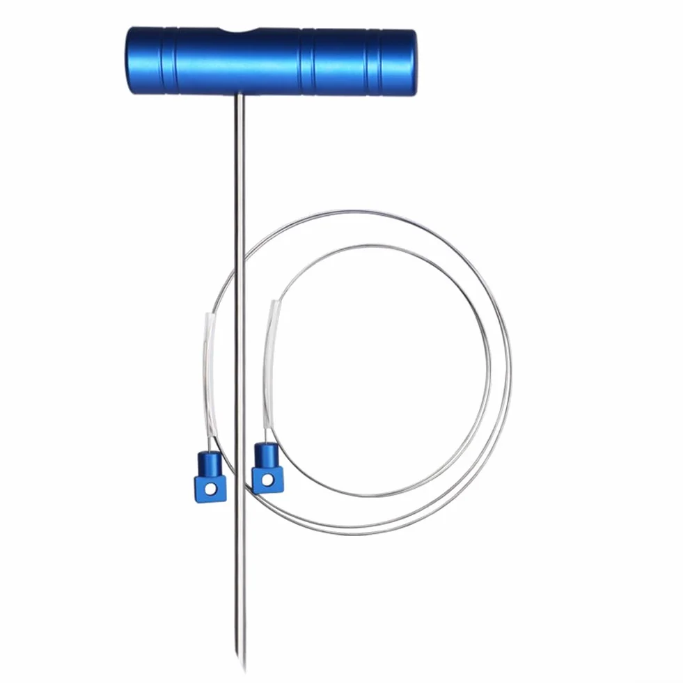 Kit Ikejime de qualité marine avec fils en acier inoxydable de 1,2 mm et 1,5 mm pour une insertion précise et une répartition efficace des poissons en mer (noir)