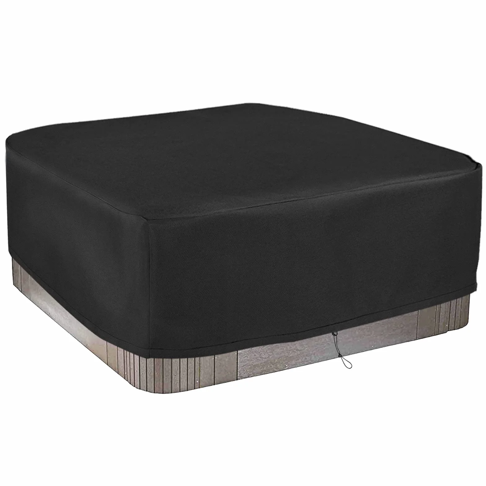 Housse de Protection pour Bain à Remous de Jardin 420D Tissu Oxford Imperméable Anti-UV Extérieur Spa 200x200x85 cm