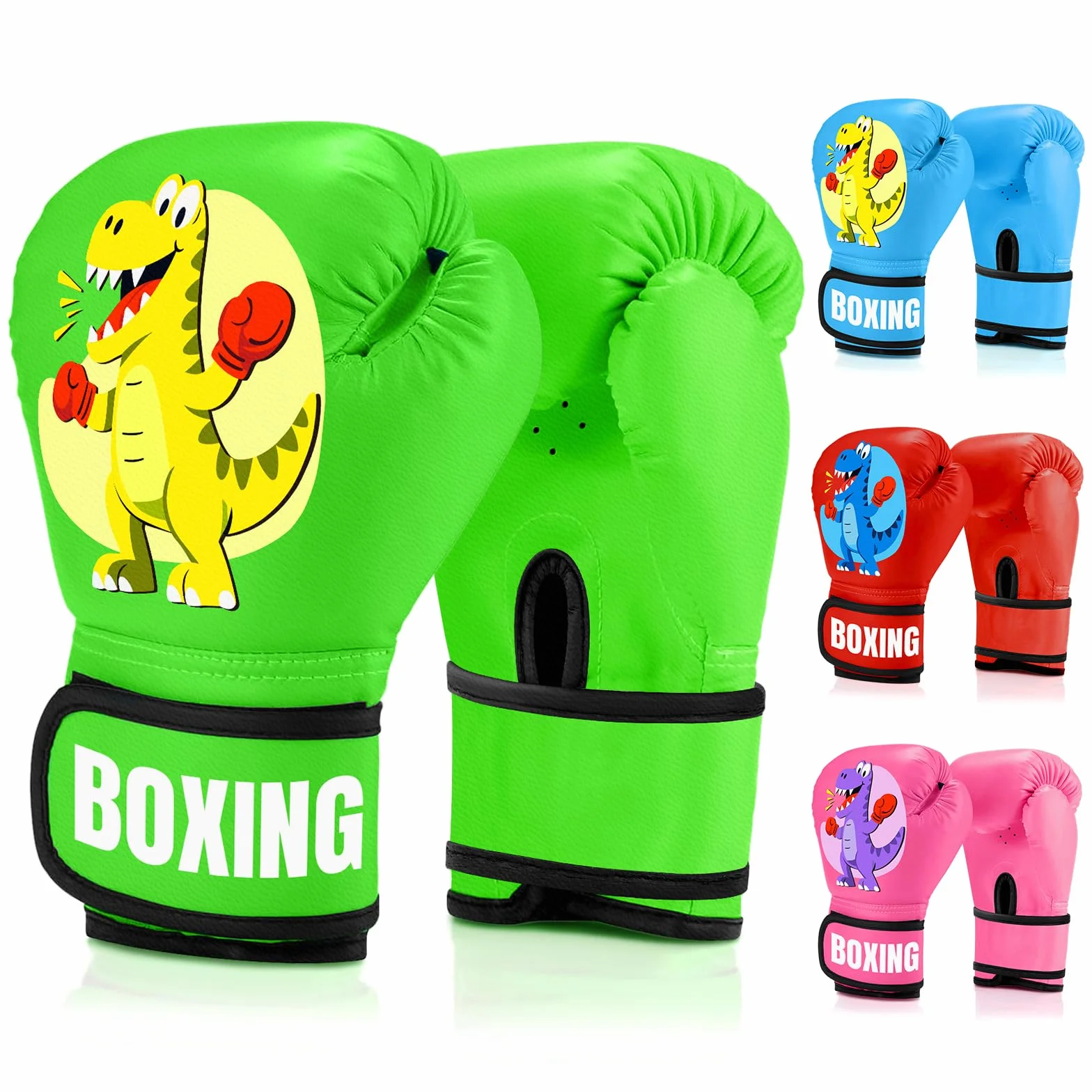 Gants de Boxe Enfants 4oz, Gants dentraînement Primaire en PU, Adaptés aux 3-12 Ans Entraînement Gants de Boxe pour Sac de Frappe Kickboxing Muay Thai