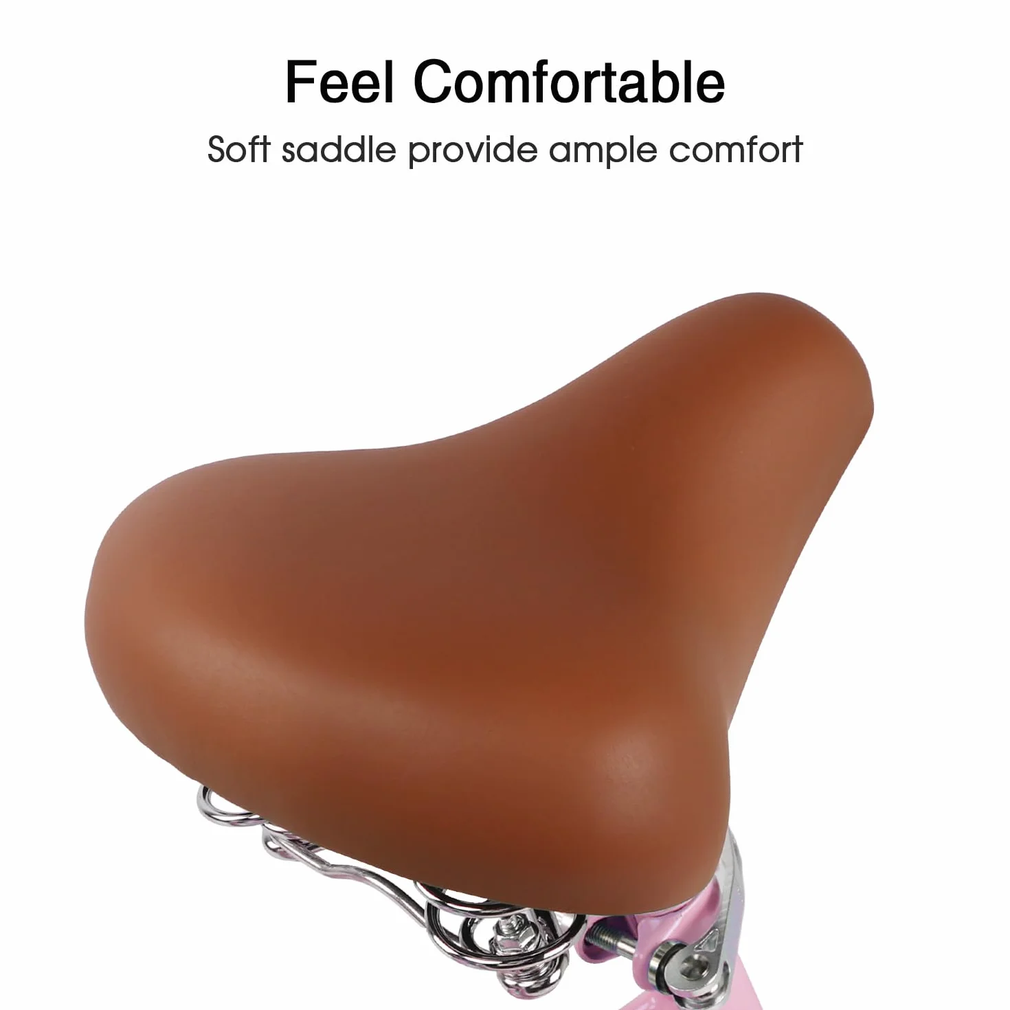 Glerc Missy Vélo de Ville Hybride 20" 24" 26" 6 Vitesses pour Jeunes Filles de Plus de 8 Ans avec Panier en Osier et léger, Plusieurs Couleurs