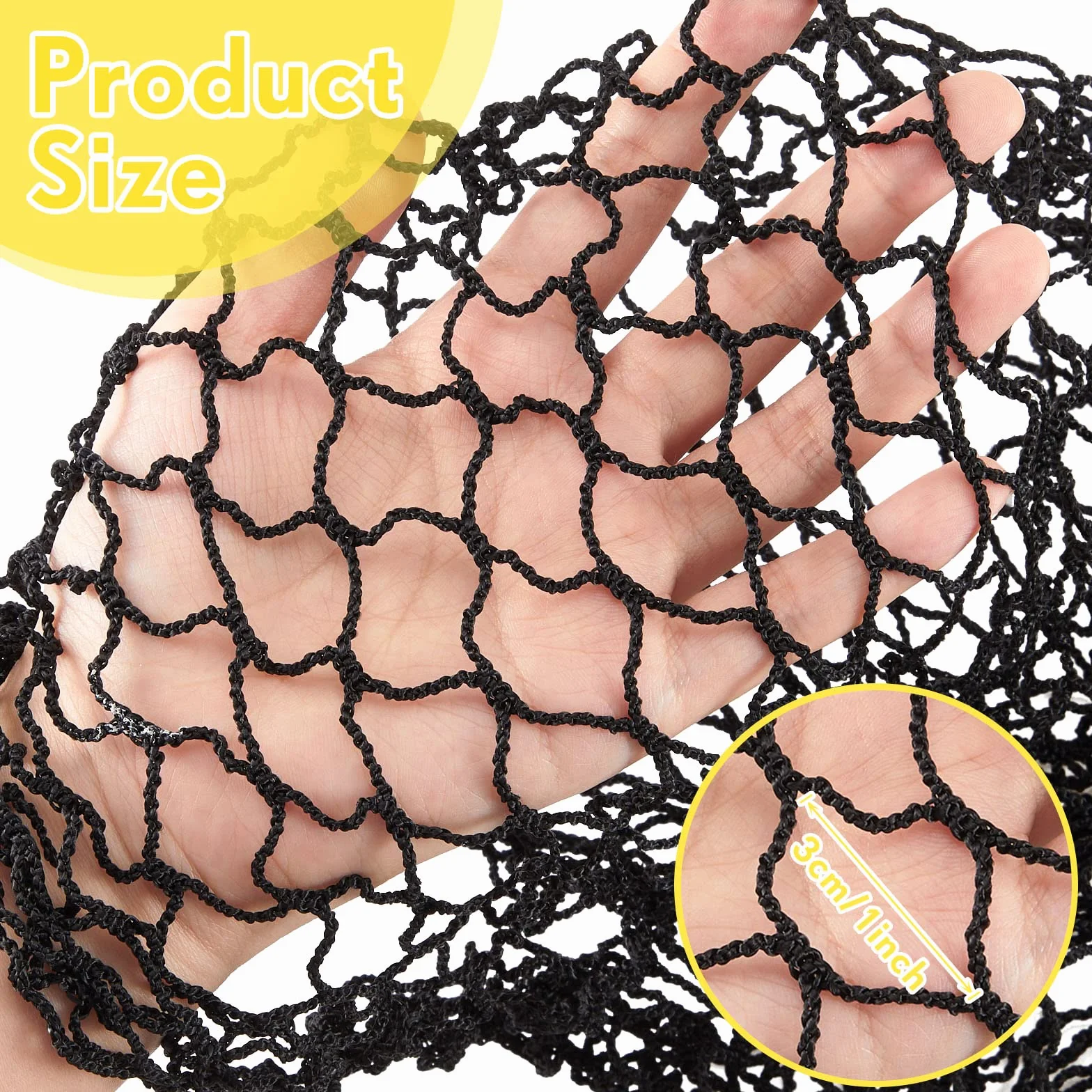 Lewtemi Compatible with Spikeball Game Net Replaceable Net 35 inches Black Nets Volleyball Nets Compatible with Spikeball Game Most Competitive Tournament (2 Pieces)