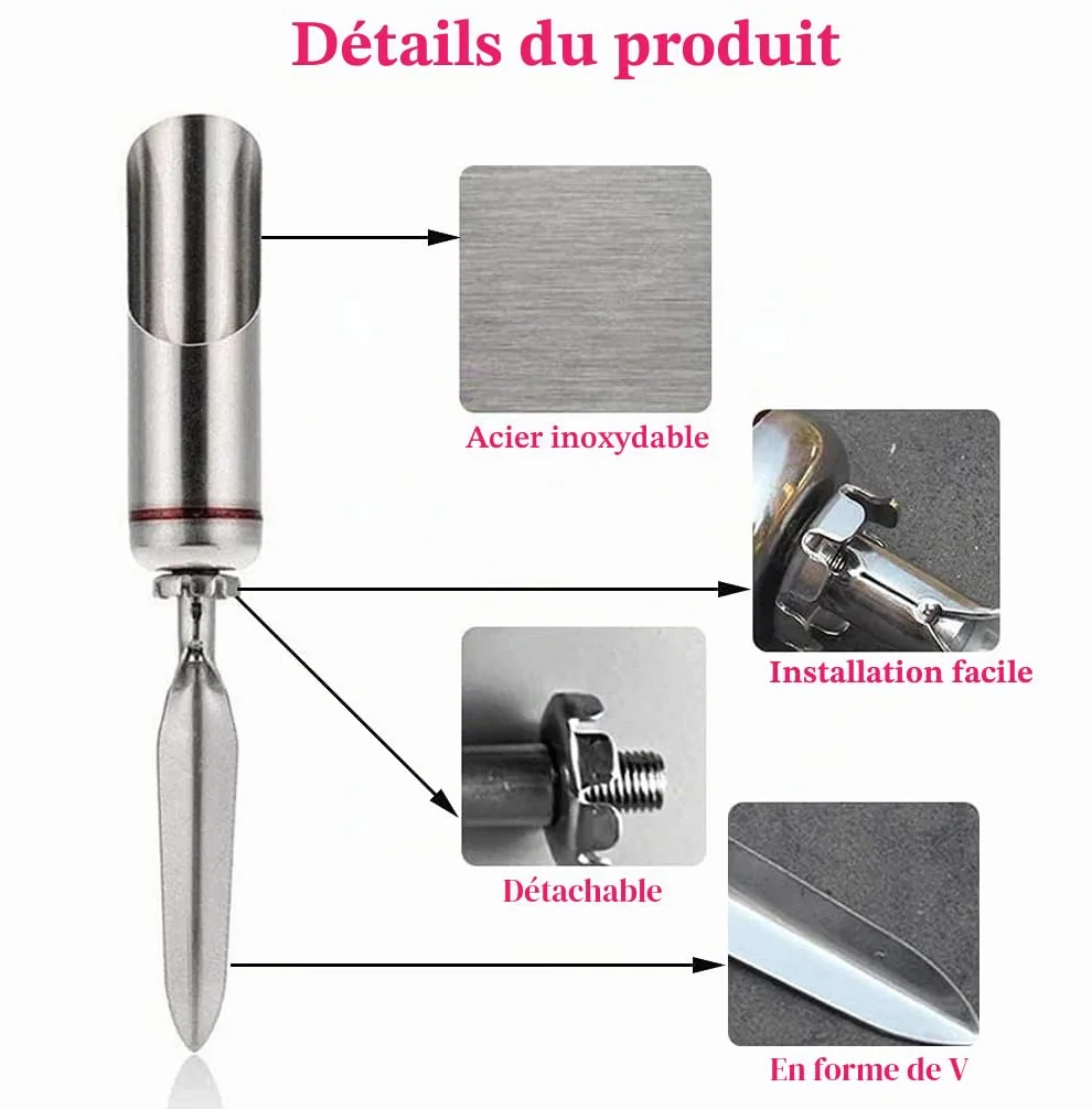 Support de Canne à Pêche Acier Inoxydable Universel Détachable Portable 2pcs
