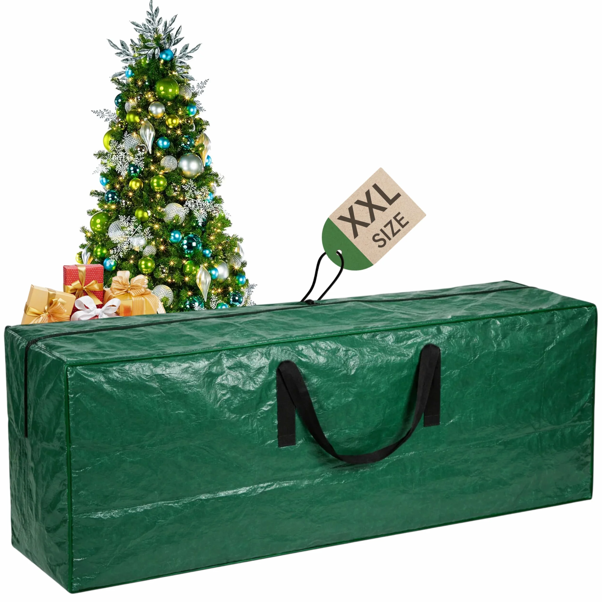 ARSUK Sac de rangement pour sapin de Noël 1,8 m 2,1 m extra large poignées renforcées double fermeture éclair