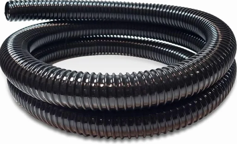 Tuyau spiralé PVC étang 25 mm 3 m 1 bar Noir