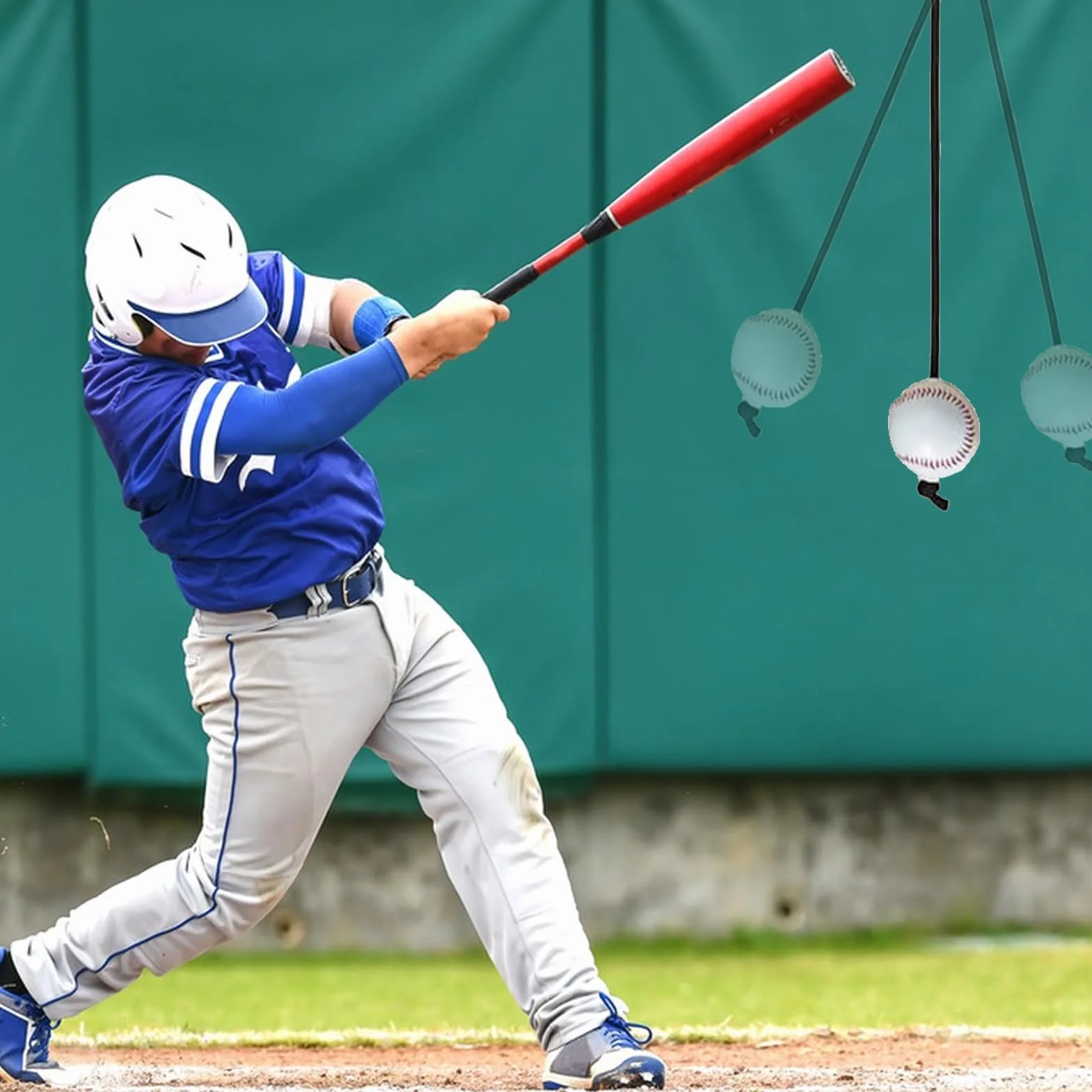 Entraîneur De Frappeur De Baseball - 300 Cm, R Softball Corde | Suspension, Équipement De Pratique Au Bâton | Améliorer La Précision De La Vitesse De Force pour Les Hommes Débutants Professionn