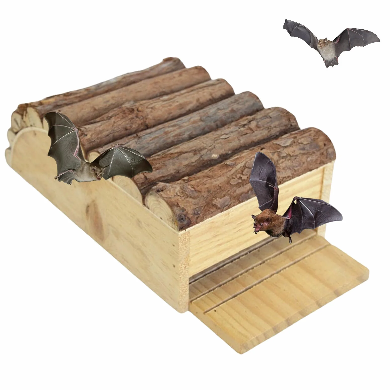 Nichoirs à Chauves-Souris pour l'Extérieur - Caverne À Fixation Murale | Installation Facile D'Abri À Chauves-Souris Pour Jardin