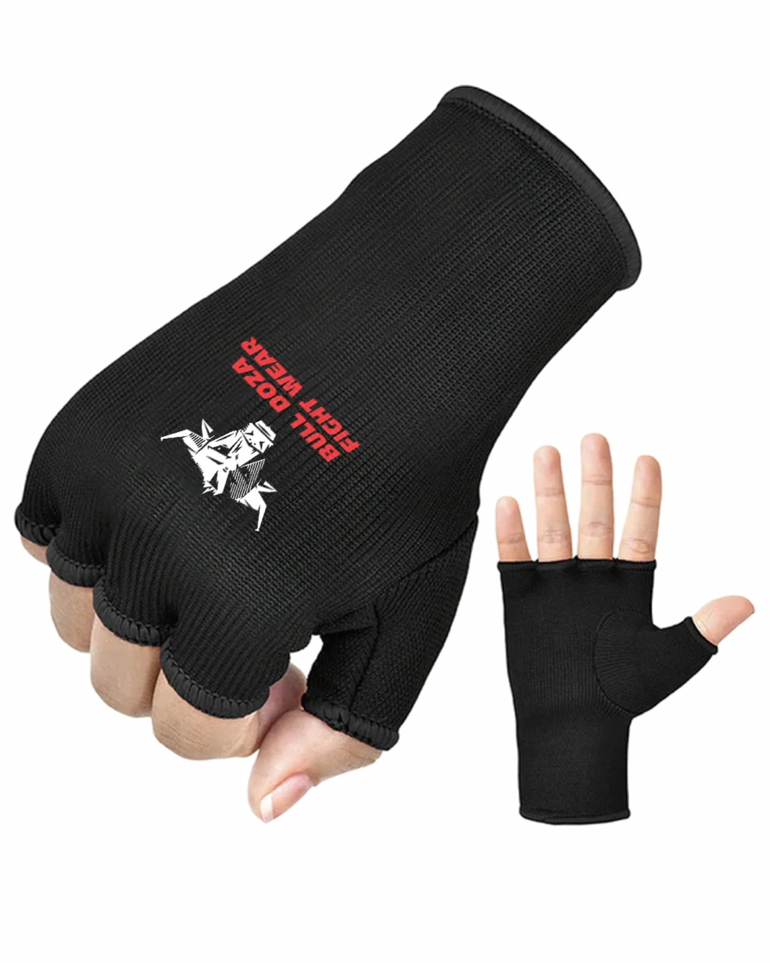 Quatre Tailles – Gants de Boxe pour Boxe – Demi-Doigt élastique sous Les Gants de Protection Contre Les odeurs – Idéal pour MMA, Muay Thai, Kickboxing, Arts Martiaux, Sports de Combat